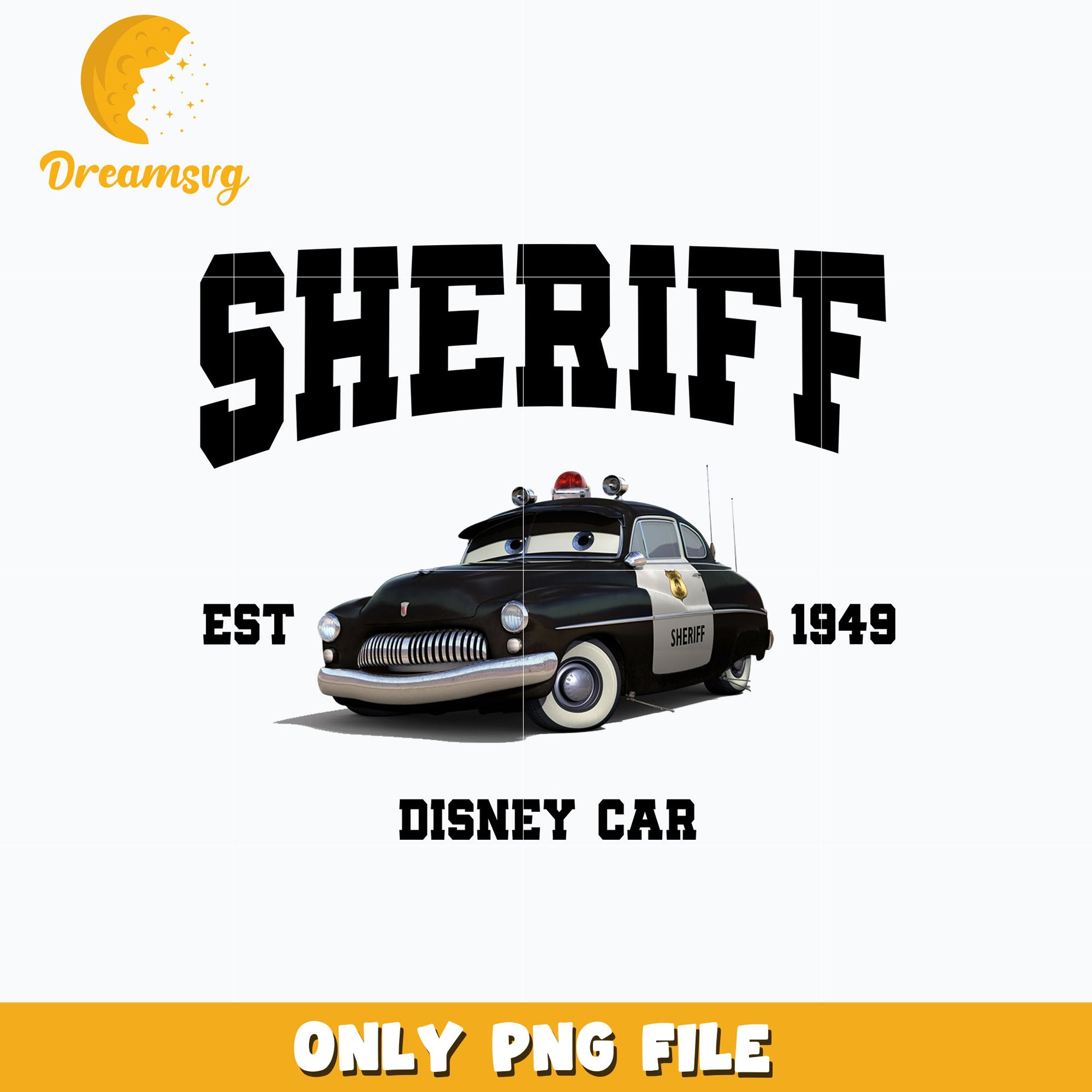 Sheriff est 1949 disney car png