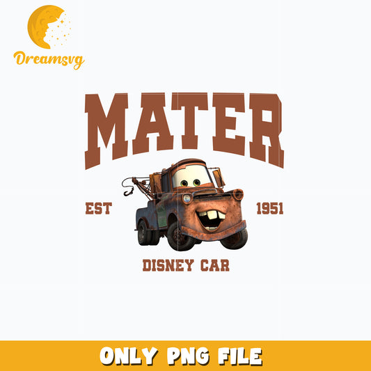 Mater est 1951 disney car png