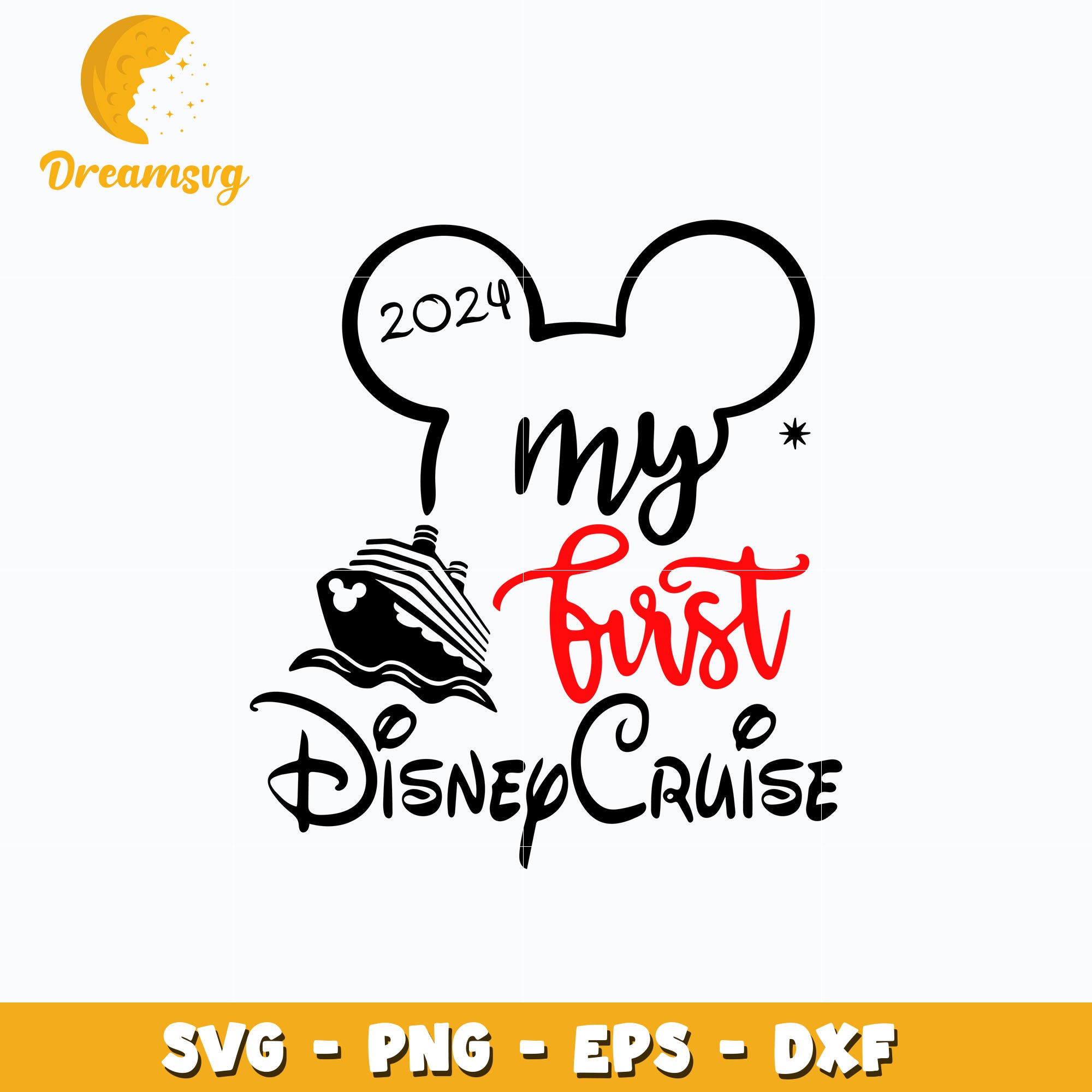 Mickey my first disney cruise svg