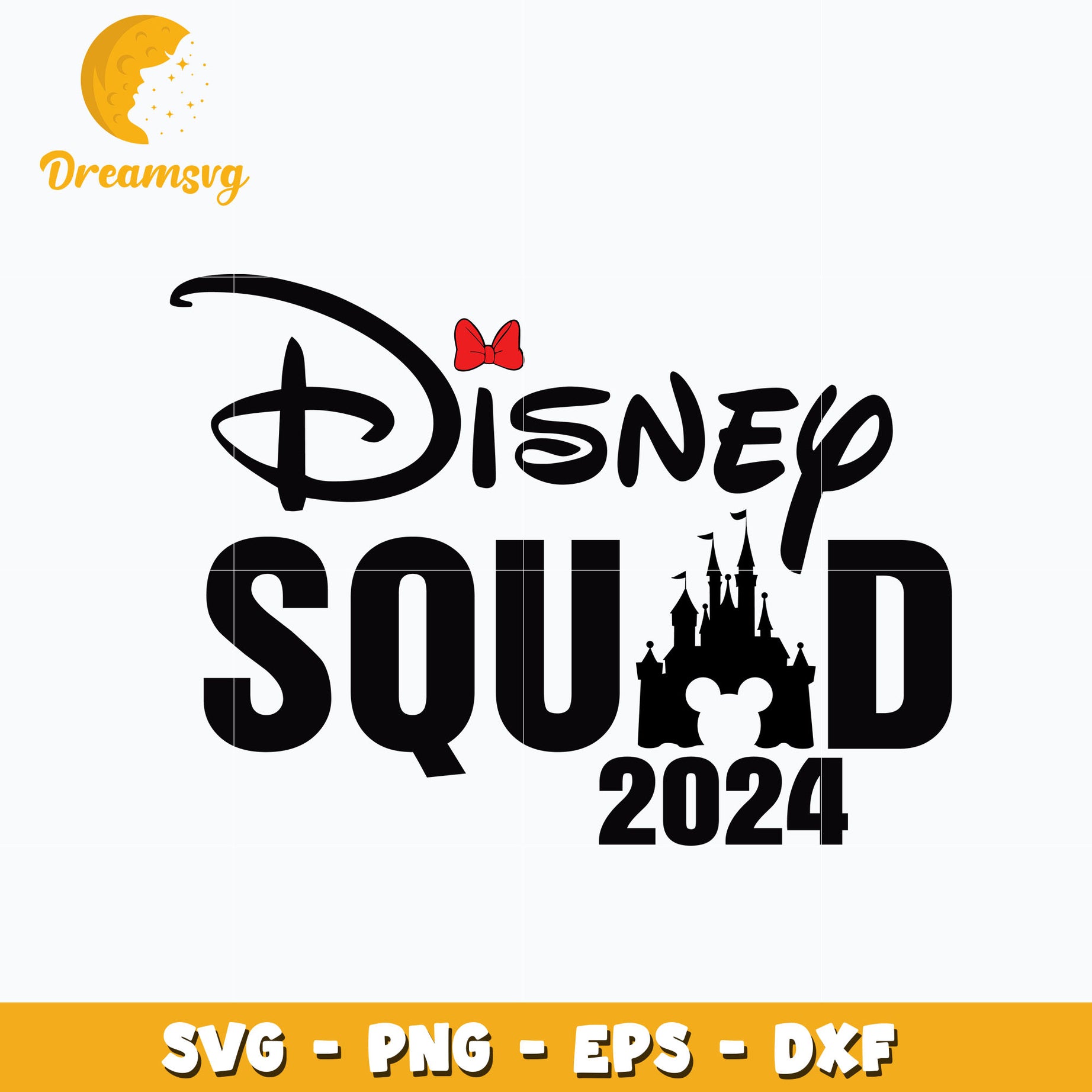 Minnie mouse disney squad 2024 svg