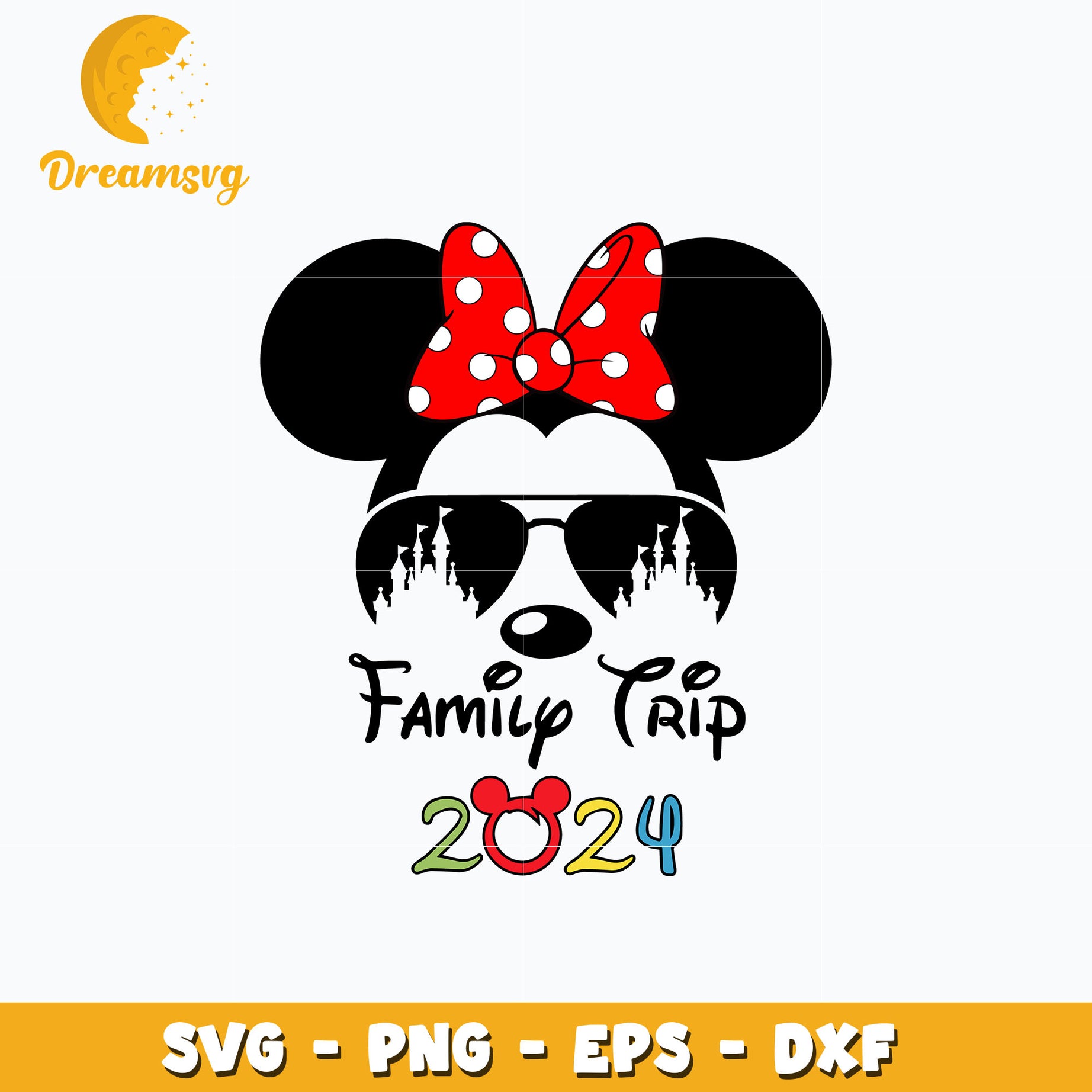 Minnie castle family trip 2024 svg