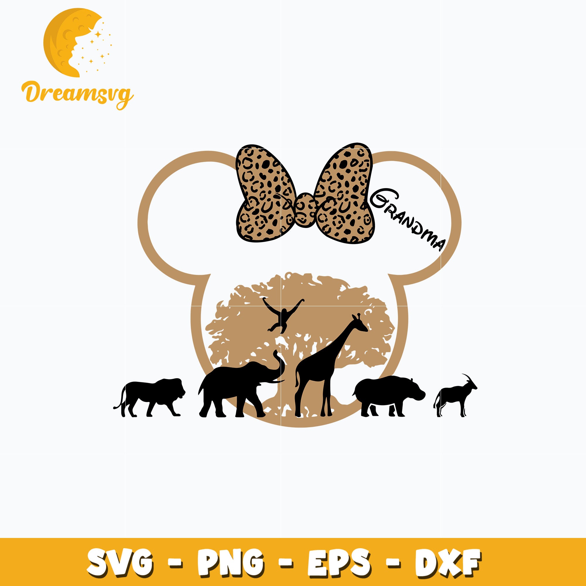 Minnie grandma animal kingdom svg – DreamSVG Store