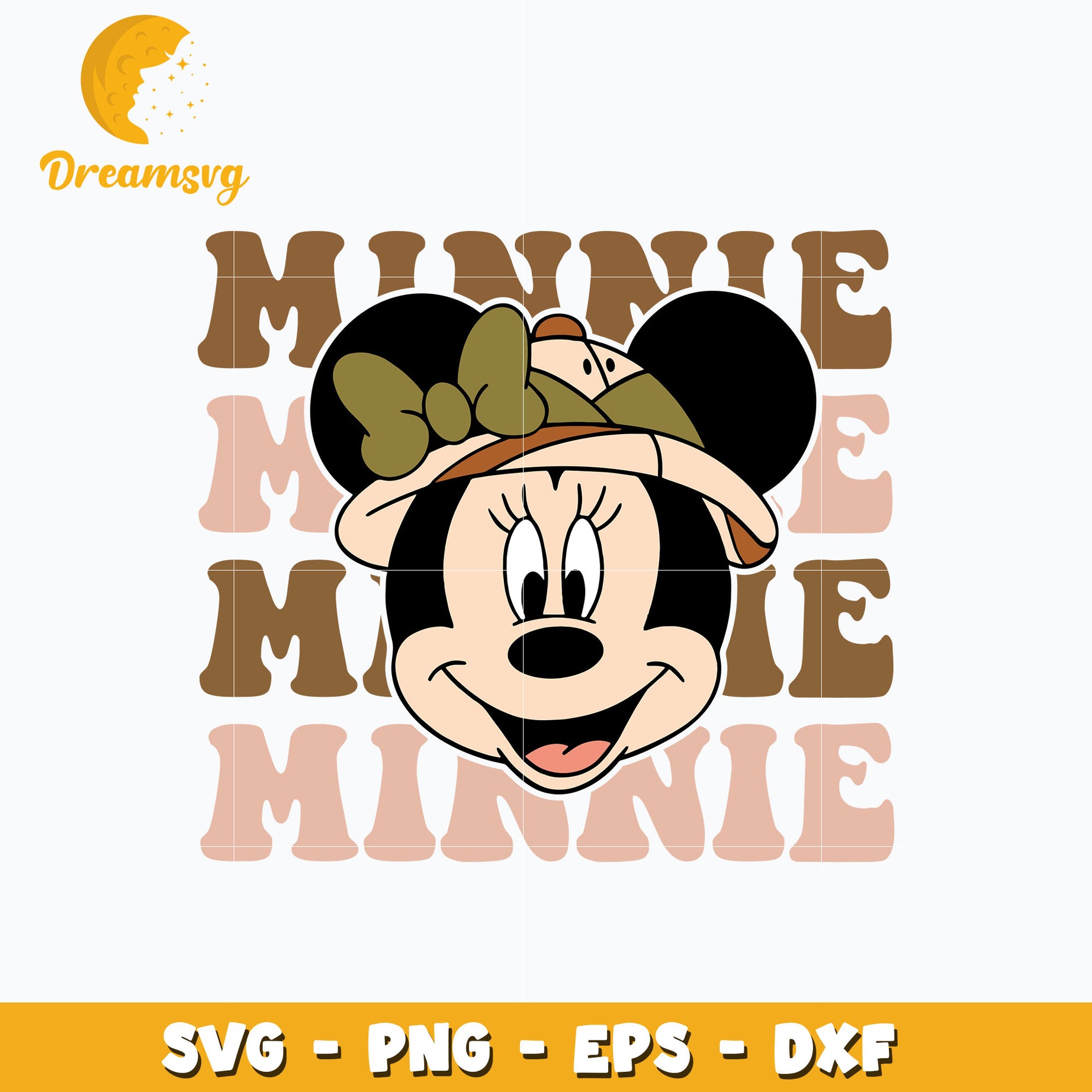 Minnie mouse wild svg