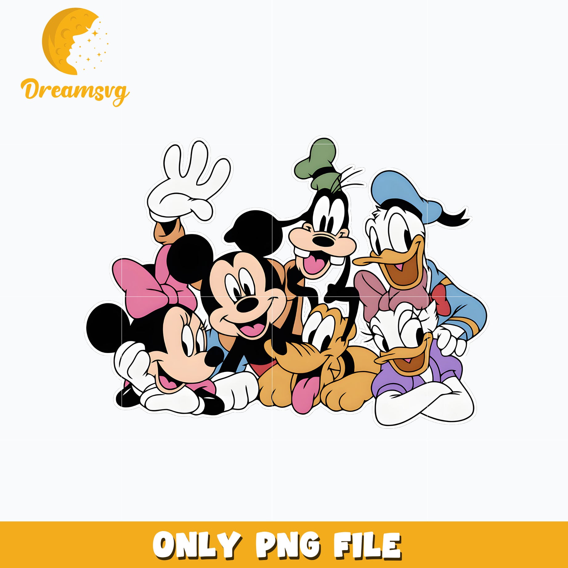 Mickey friends happy moment png