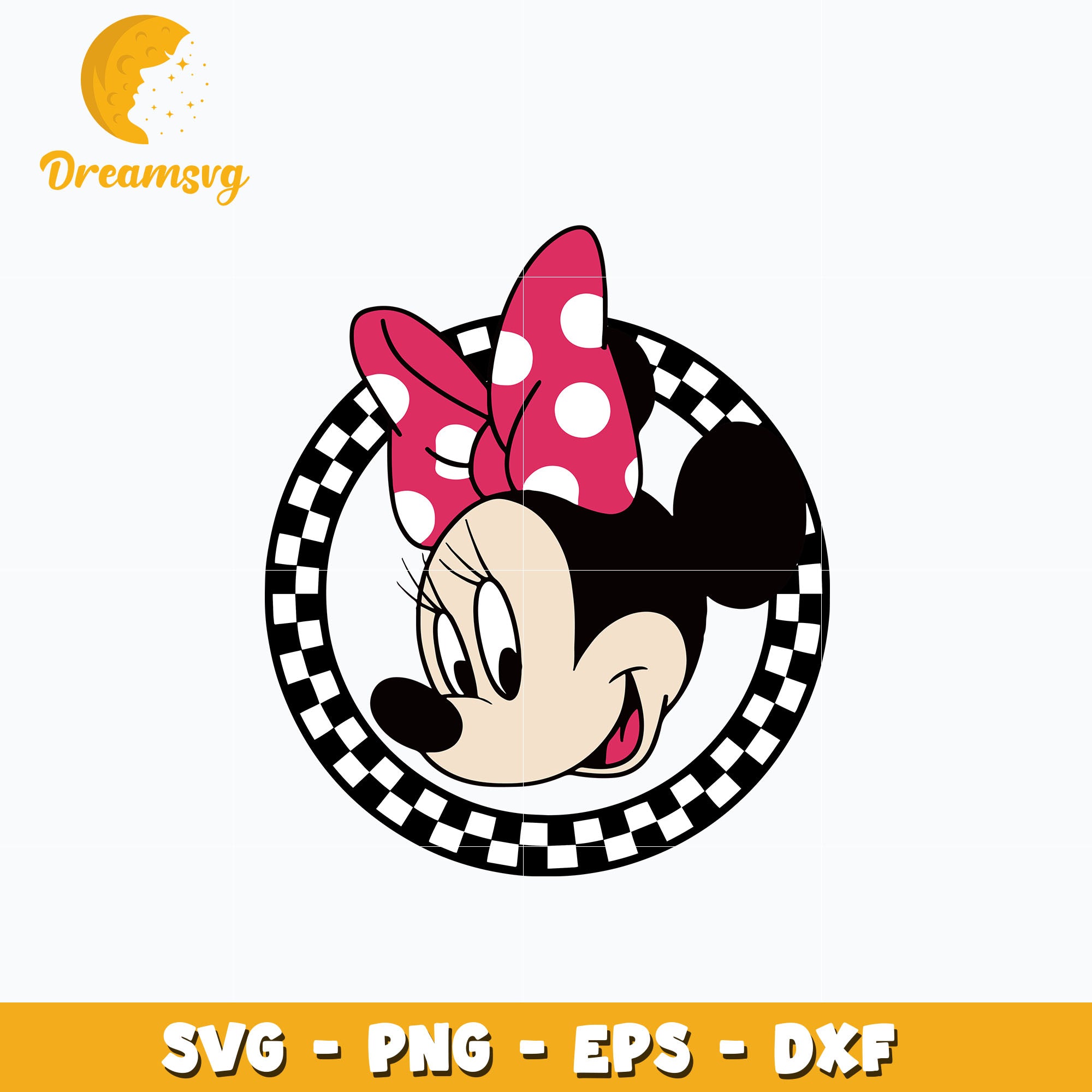 Minnie disney head svg