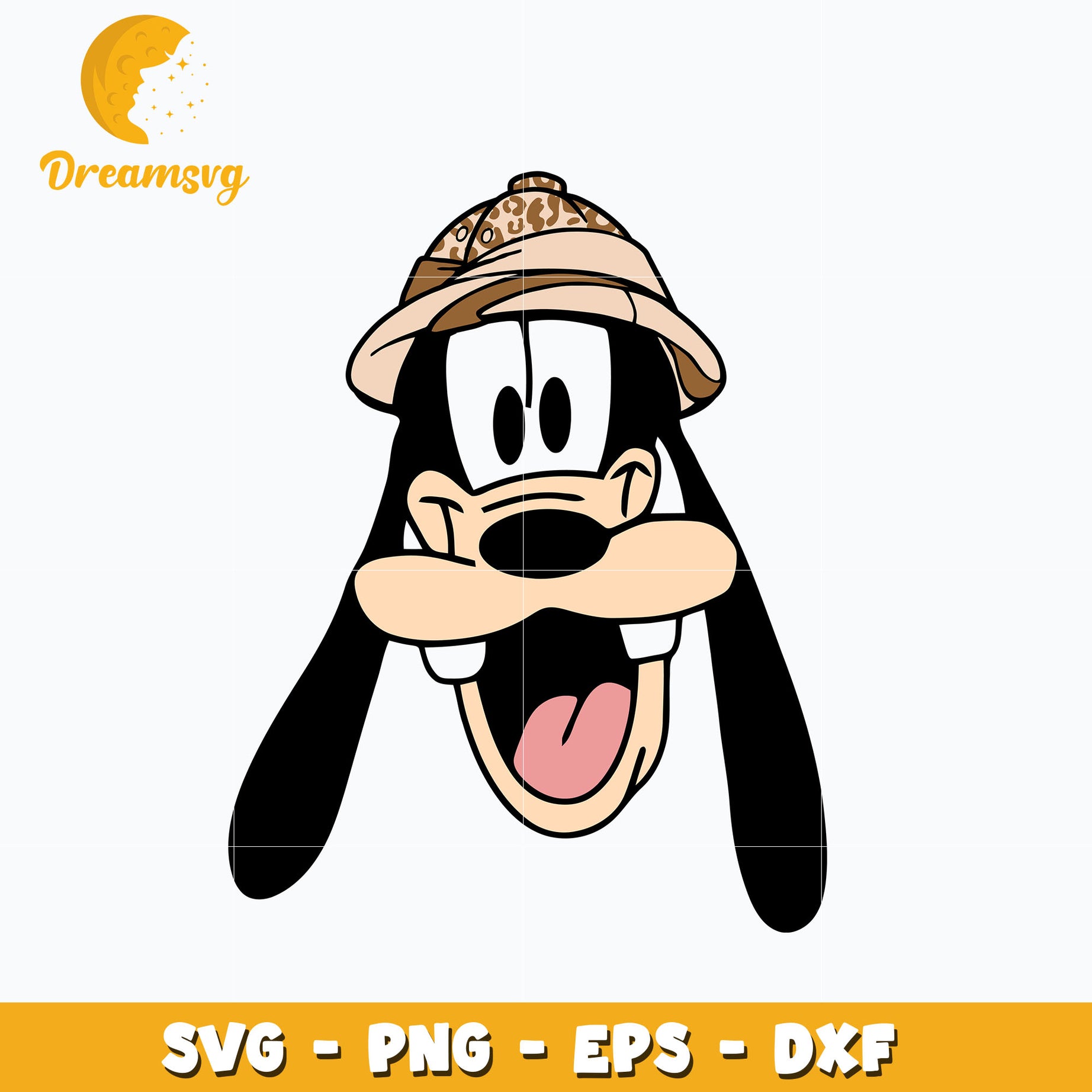 Goofy dog disney wild svg