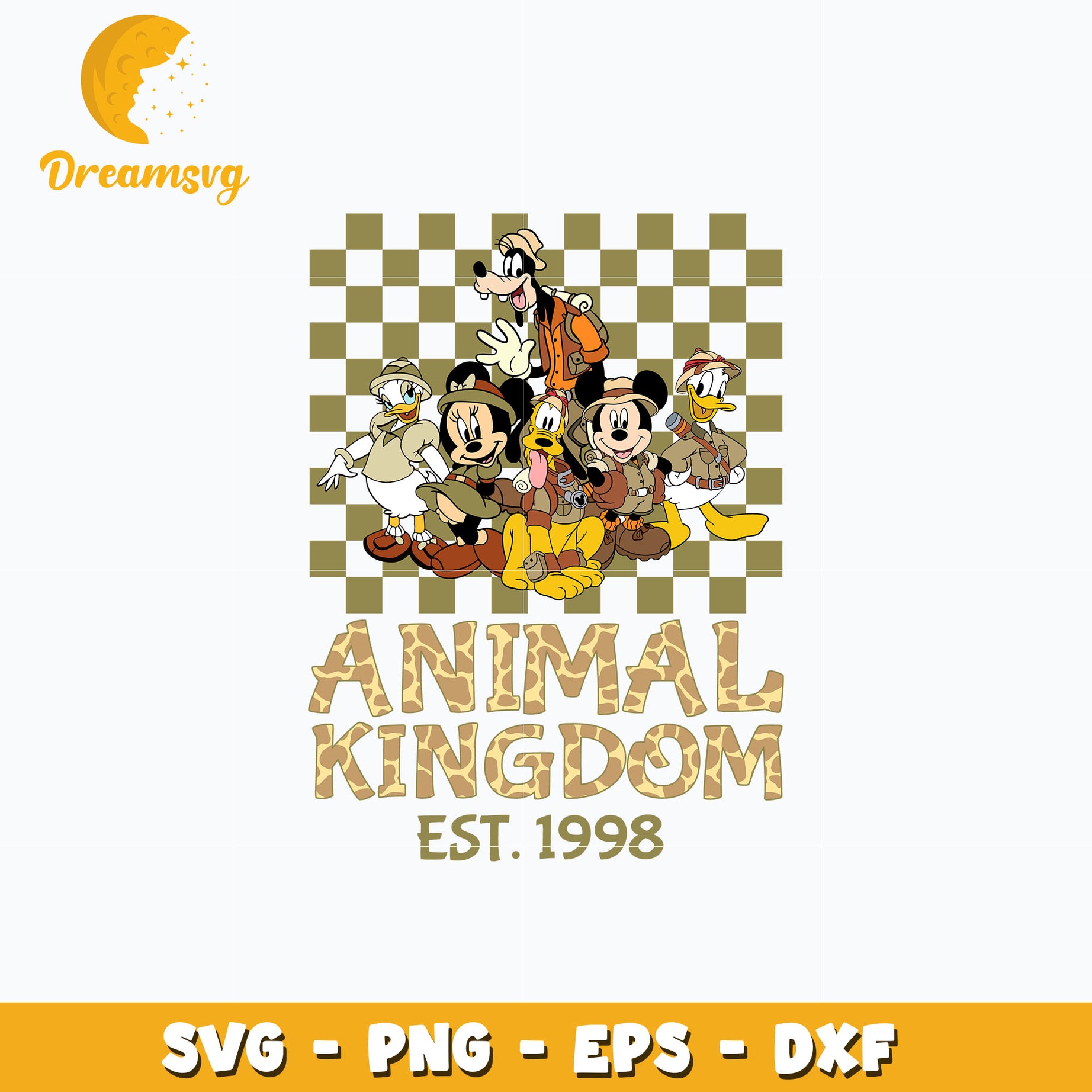 Mickey animal kingdom est 1998 svg