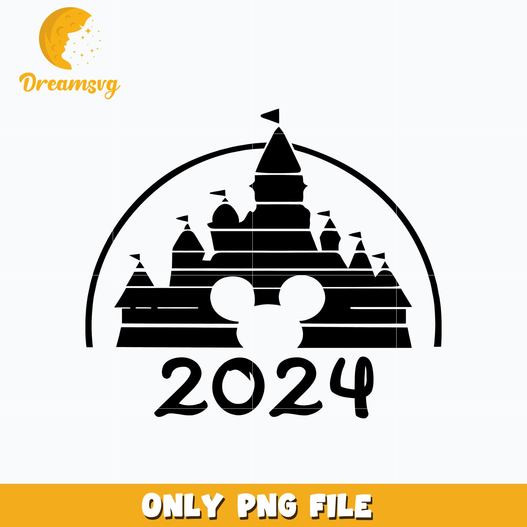 Mickey castle disney 2024 png DreamSVG Store