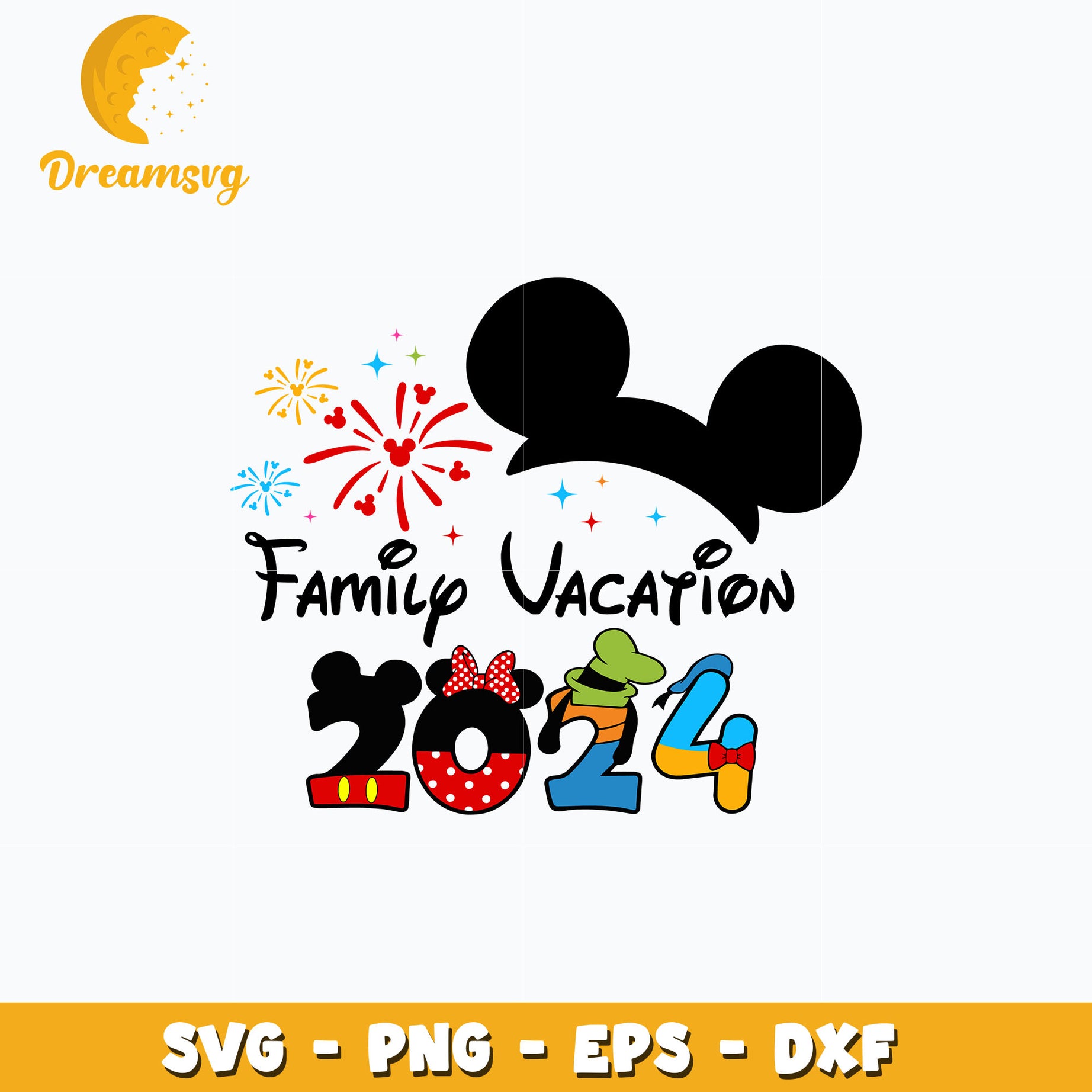 Disney mickey family vacation 2024 svg