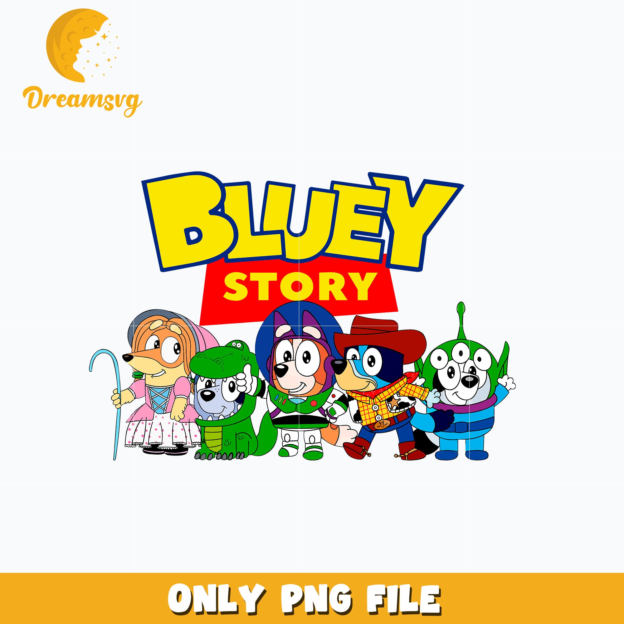 Bluey friends toy story png