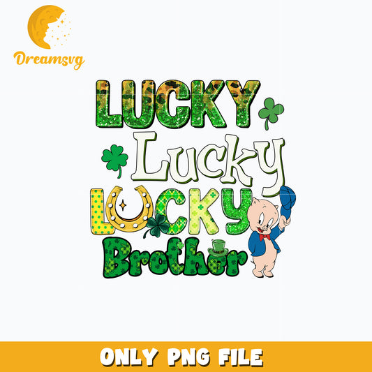 Porky lucky brother patrick's day Png
