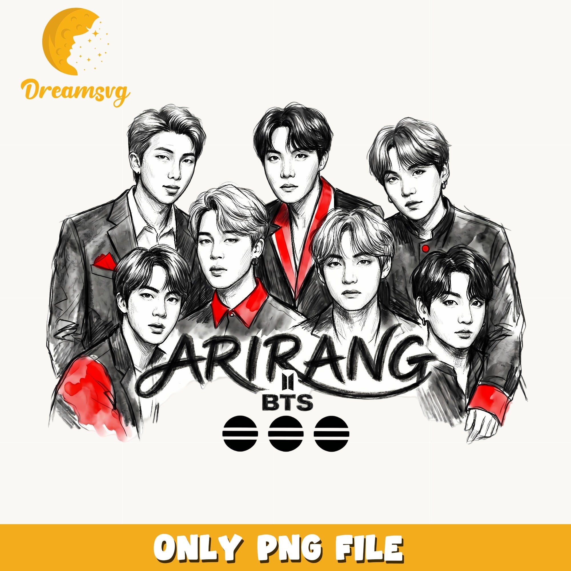 BTS Arirang Members PNG, Kpop Band PNG, BTS Army Gift PNG