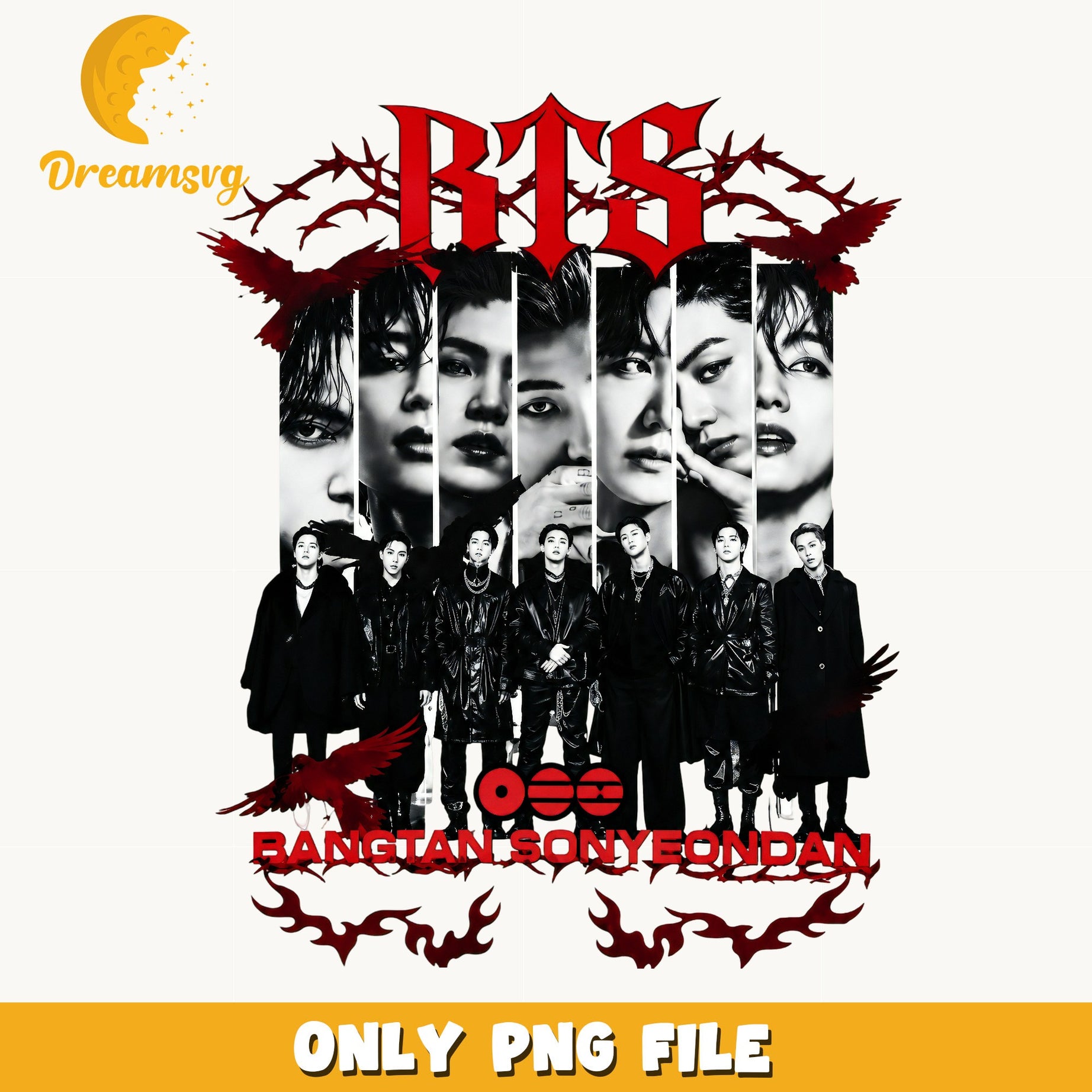 BTS Bangtan Sonyeondan PNG, Kpop Band PNG, Army Fan PNG