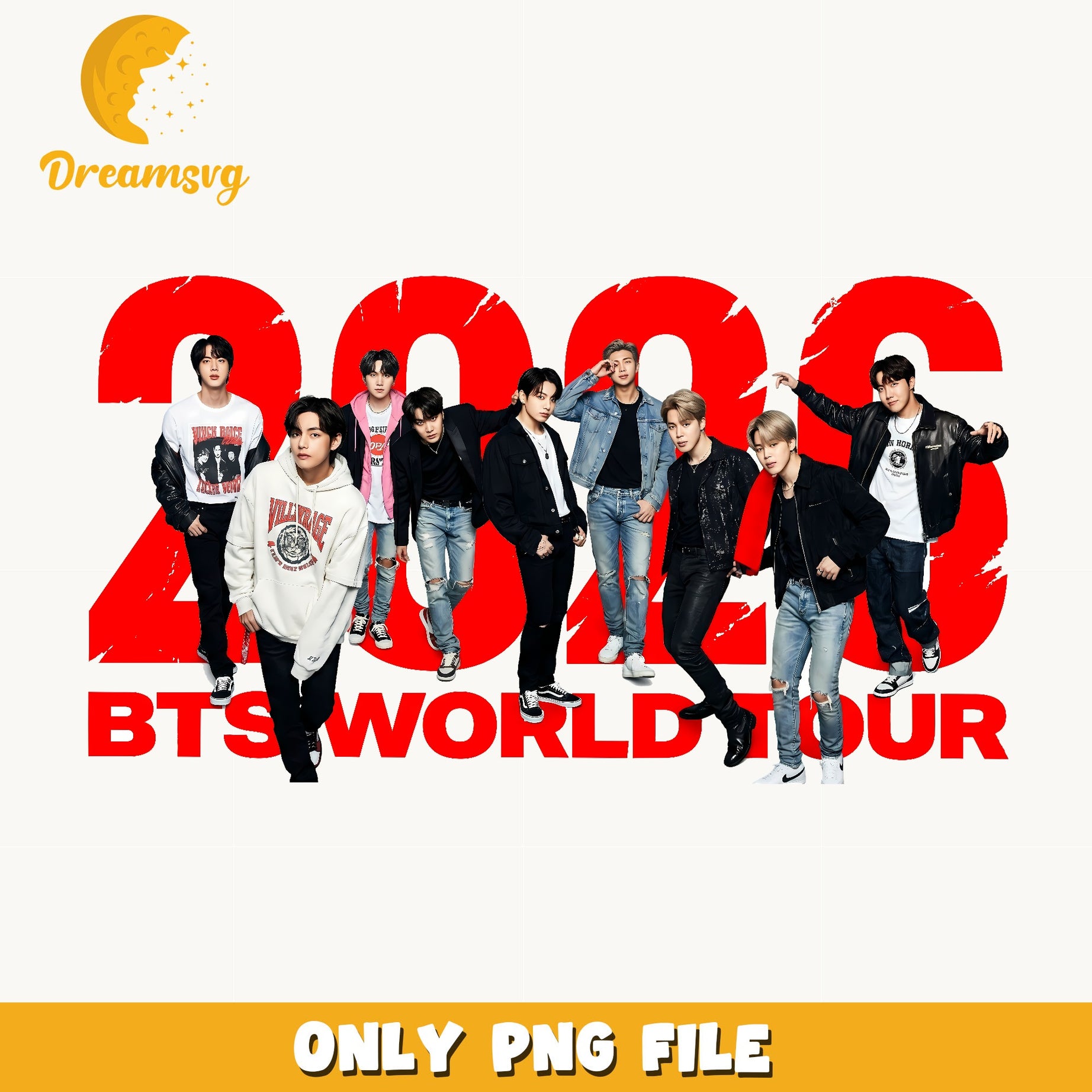 BTS World Tour 2025 PNG, Kpop Band PNG, BTS Members PNG