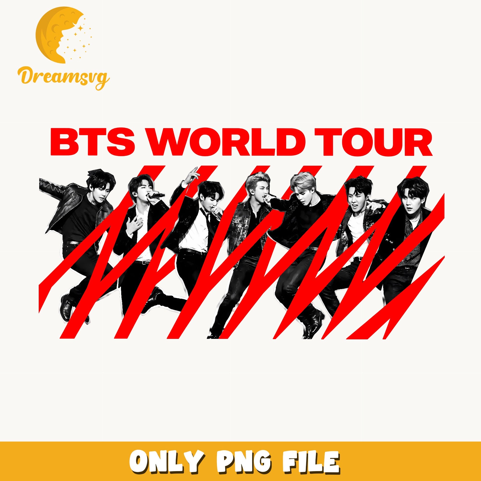 BTS World Tour PNG, Kpop Band Members PNG, Army Fan Gift PNG