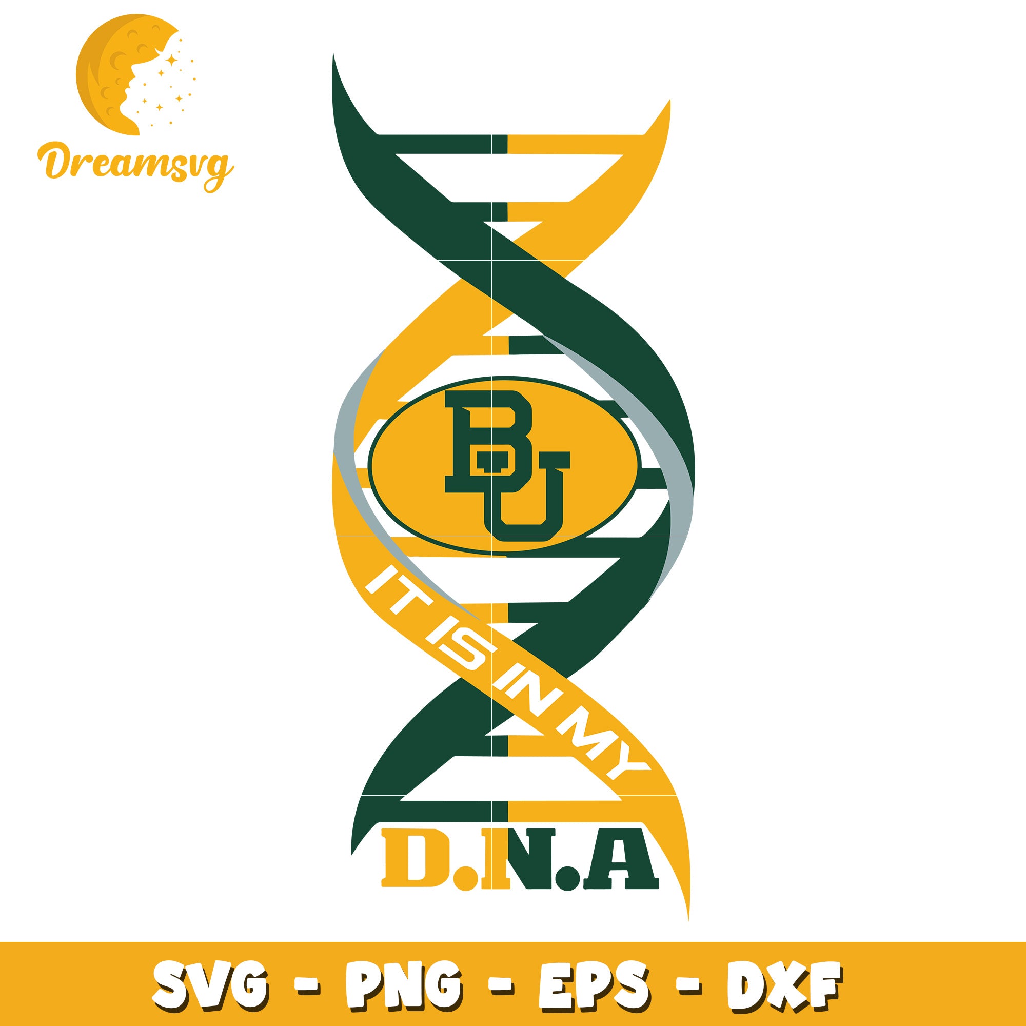 BU DNA SVG Cut File It Is In My DNA