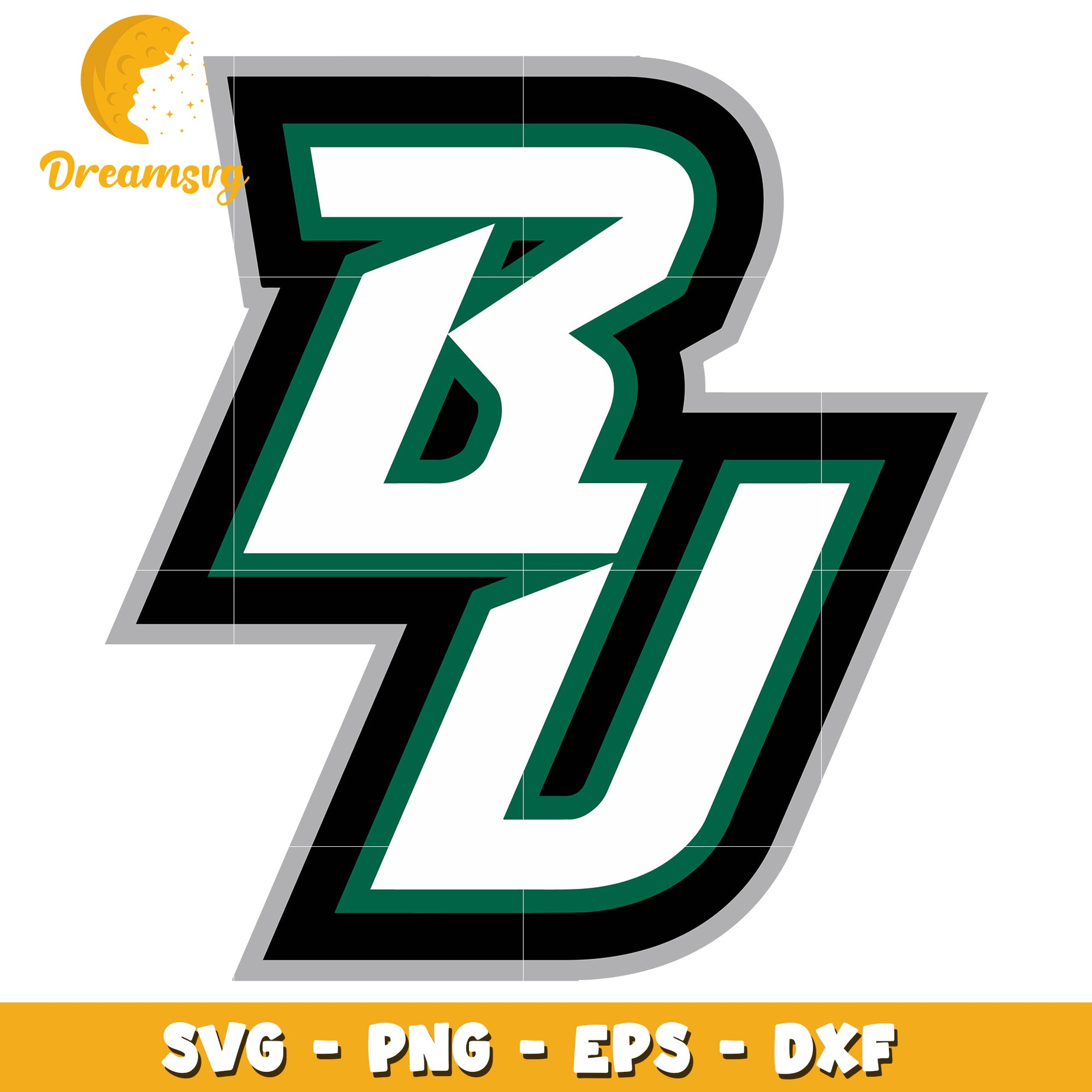 BU Logo SVG Cut File for Cricut and Silhouette Projects