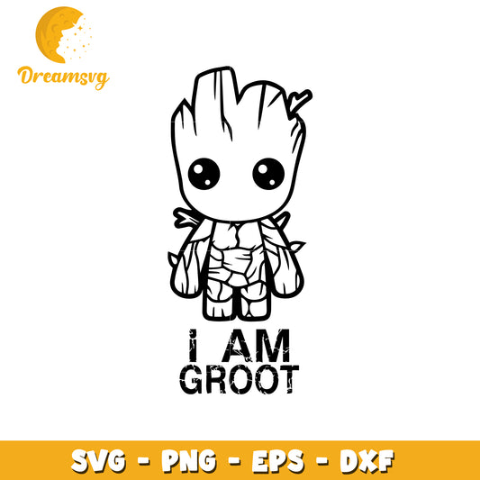 Baby Groot SVG Cut File PNG EPS DXF