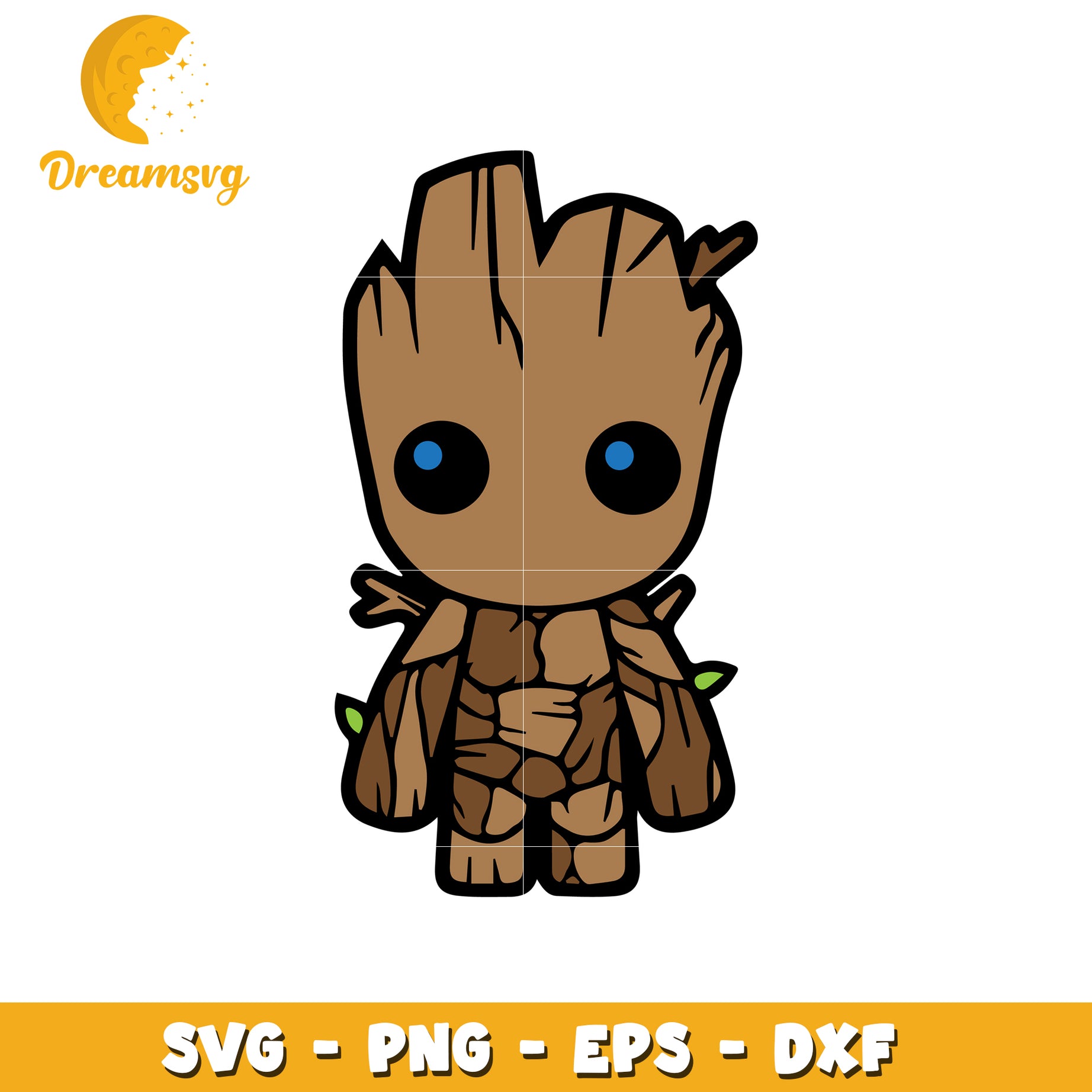 Baby Groot SVG PNG EPS DXF Cut File