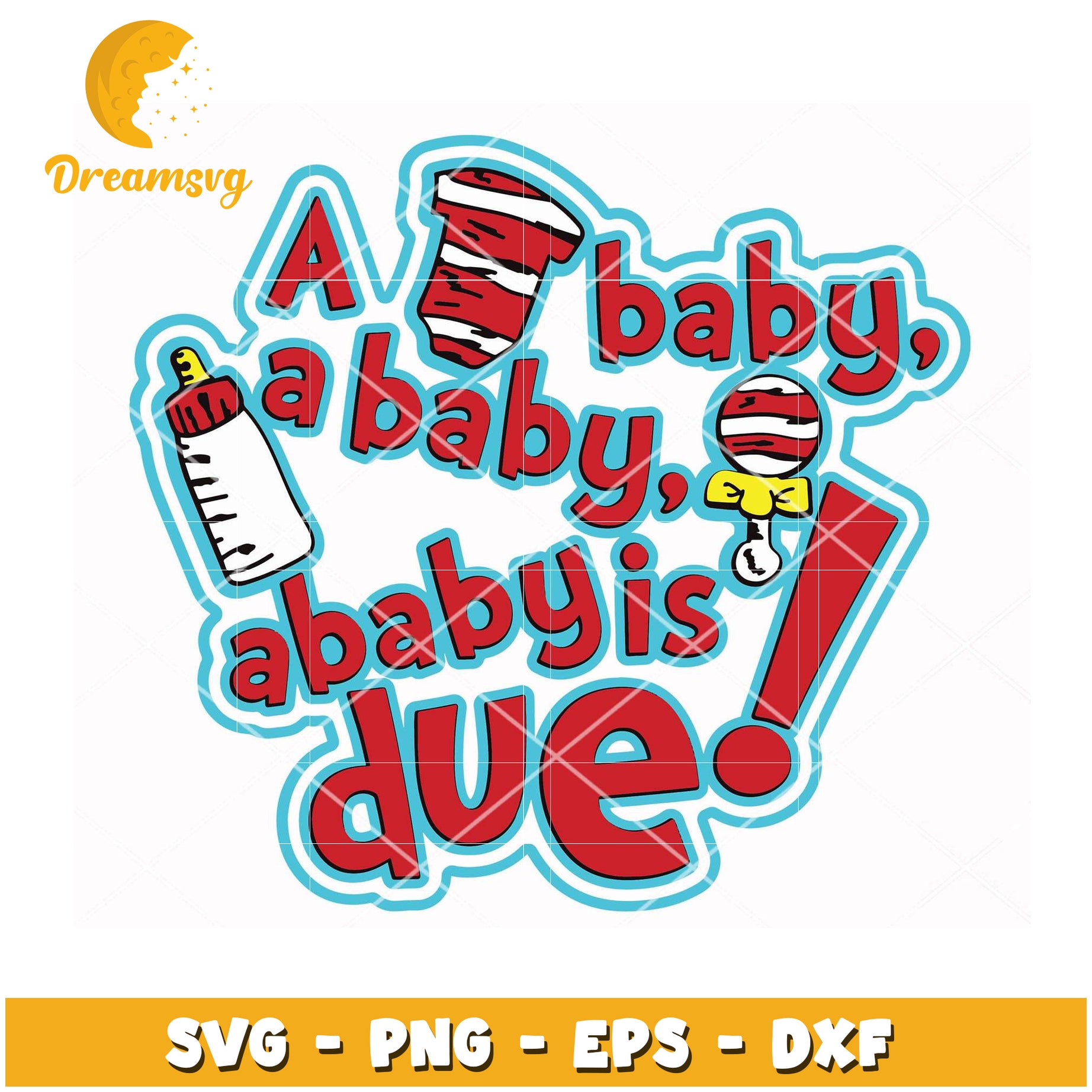 Baby Is Due SVG Cut File