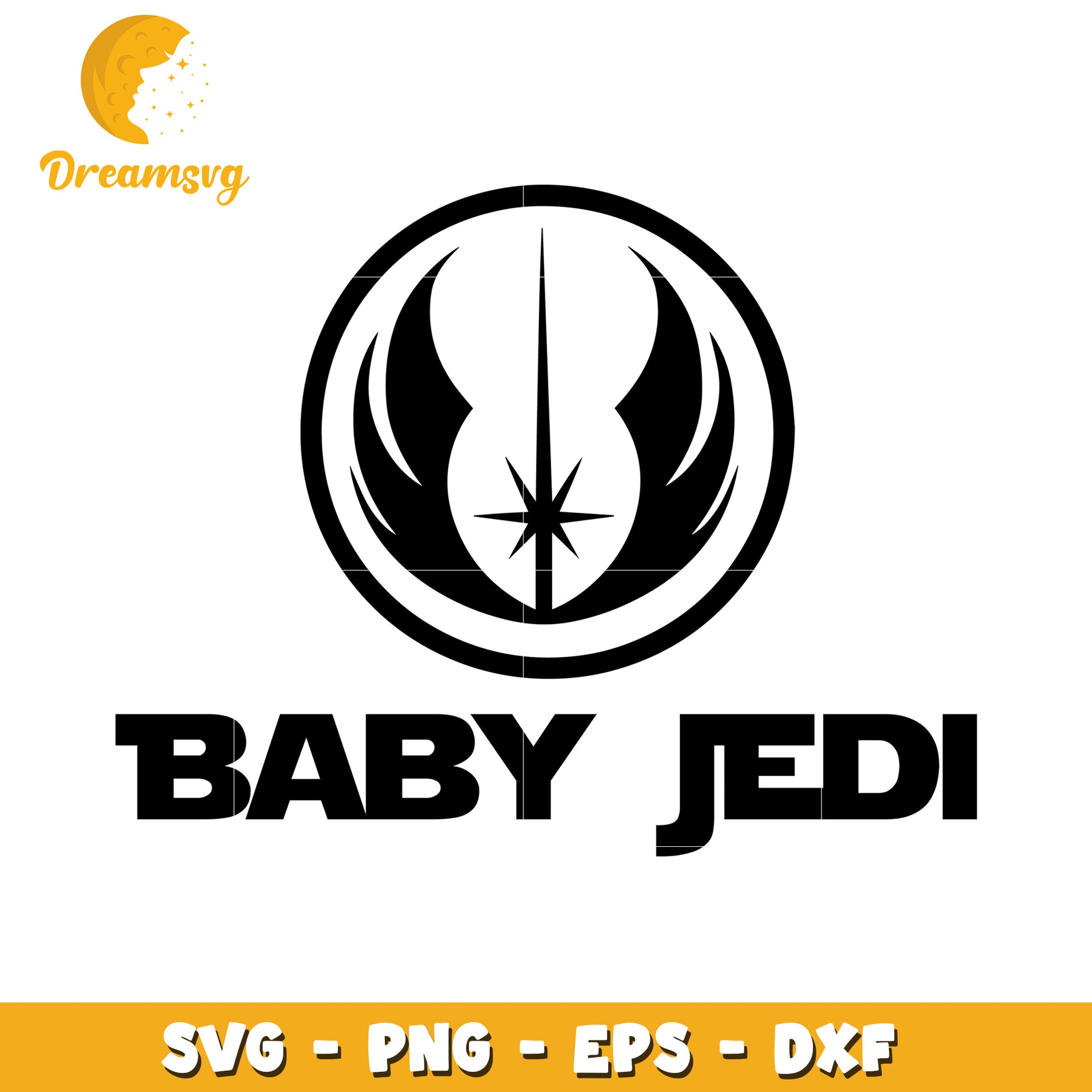 Baby Jedi SVG Cut File