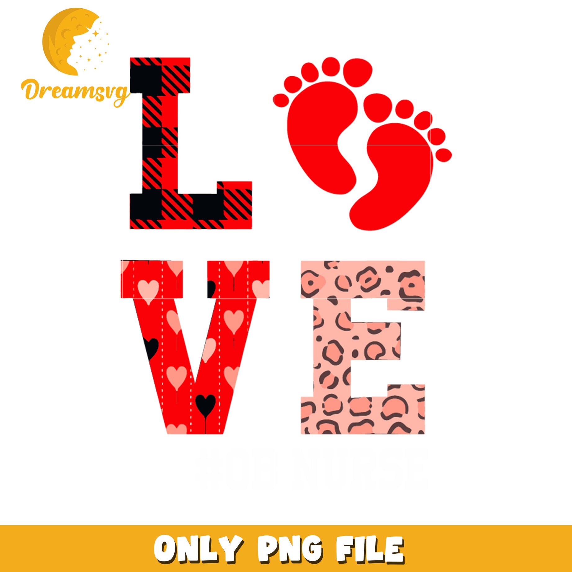 Baby Love PNG Valentines Design