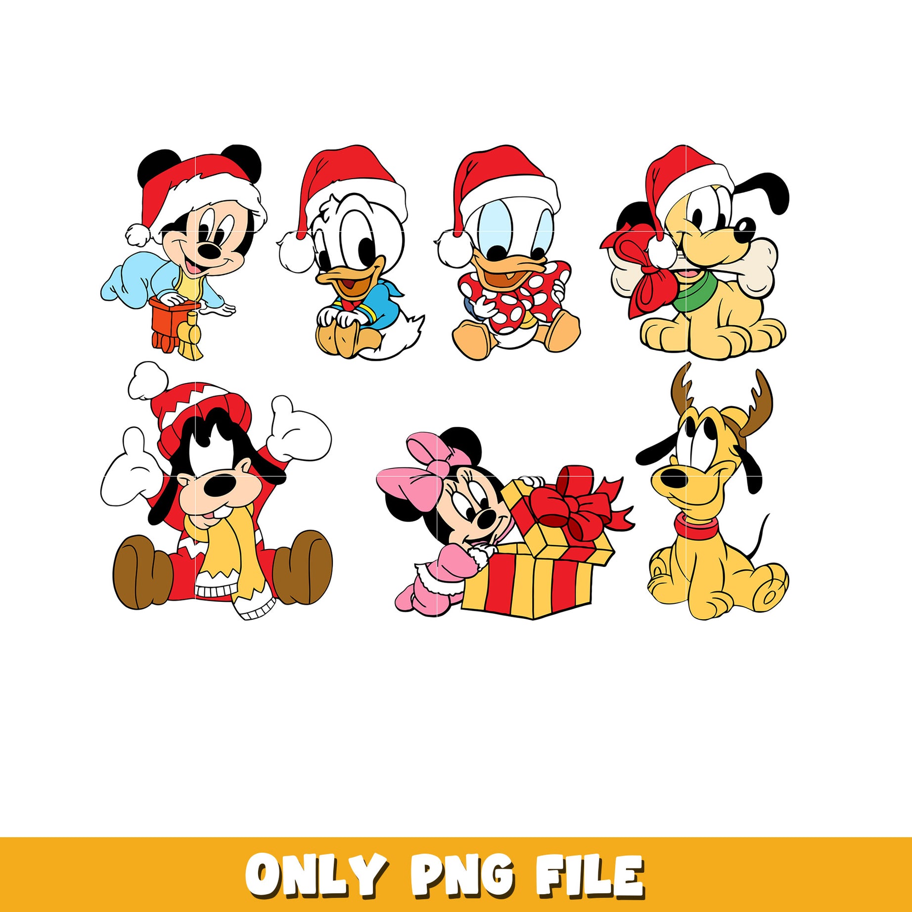 Baby Minnie Mouse bundle png,  Disney cartoon png, Digital download  