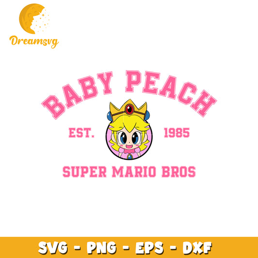 Baby Peach SVG PNG EPS DXF Cut File