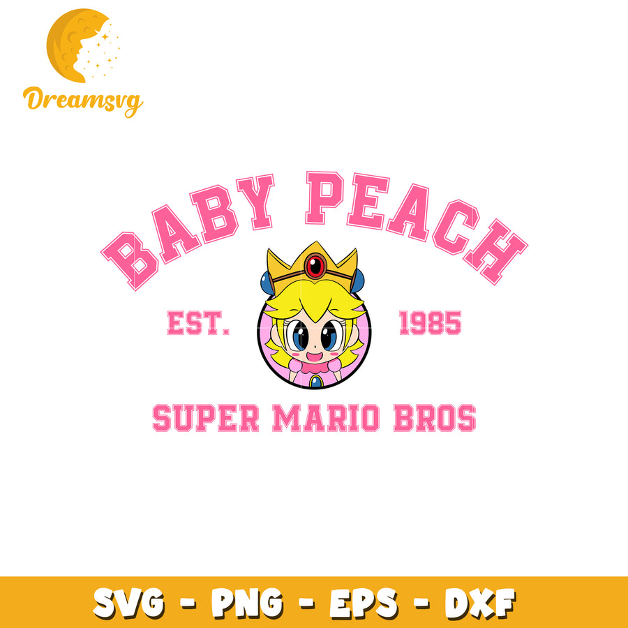 Baby Peach SVG PNG EPS DXF Cut File