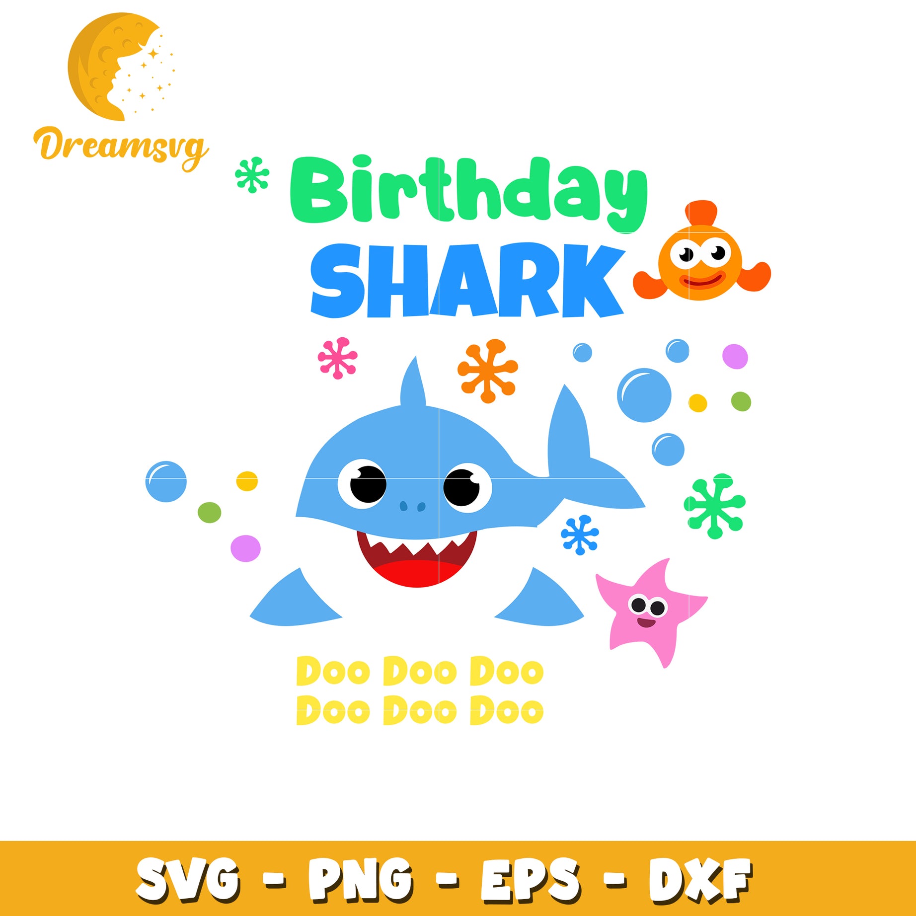 Baby Shark Birthday SVG Cut File
