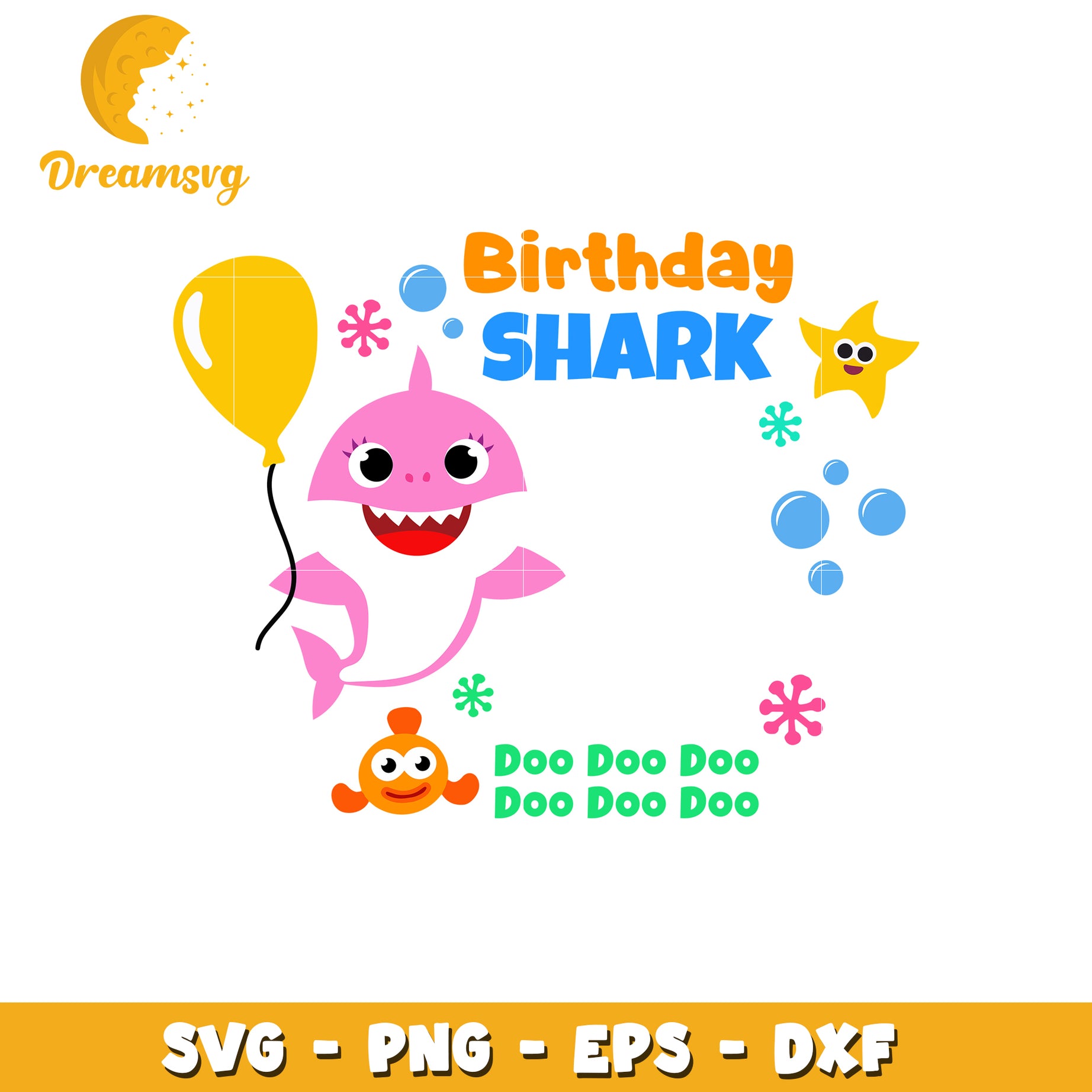 Baby Shark Birthday SVG Cut Files