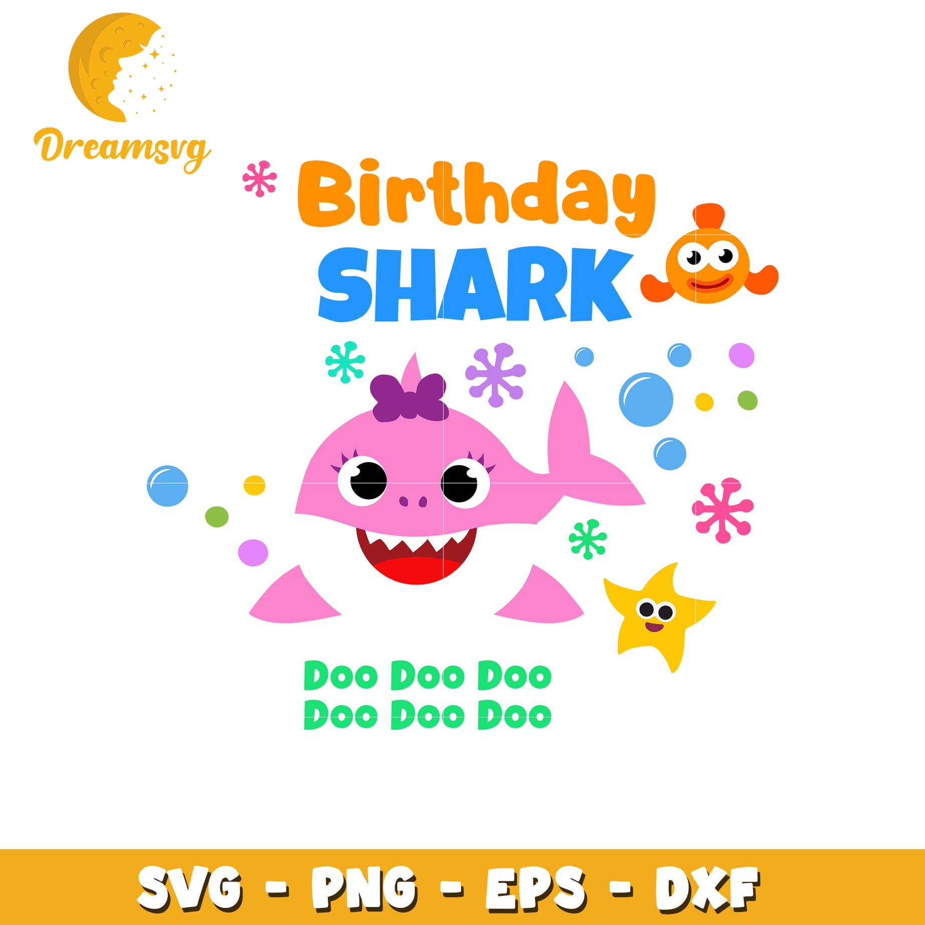 Baby Shark Birthday SVG PNG EPS DXF