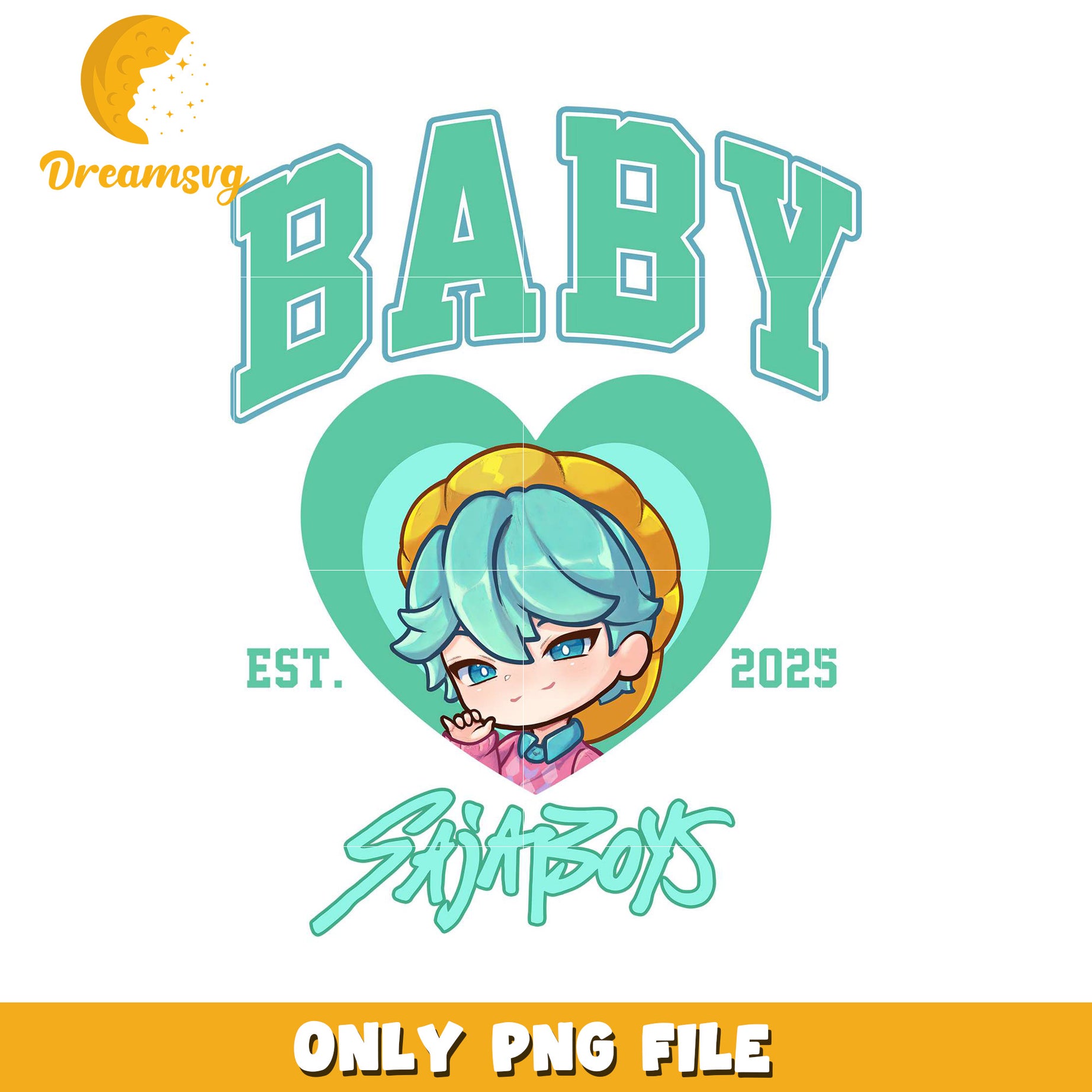 Baby artist design png, korean cartoon​ png, modern vibes​ boys png