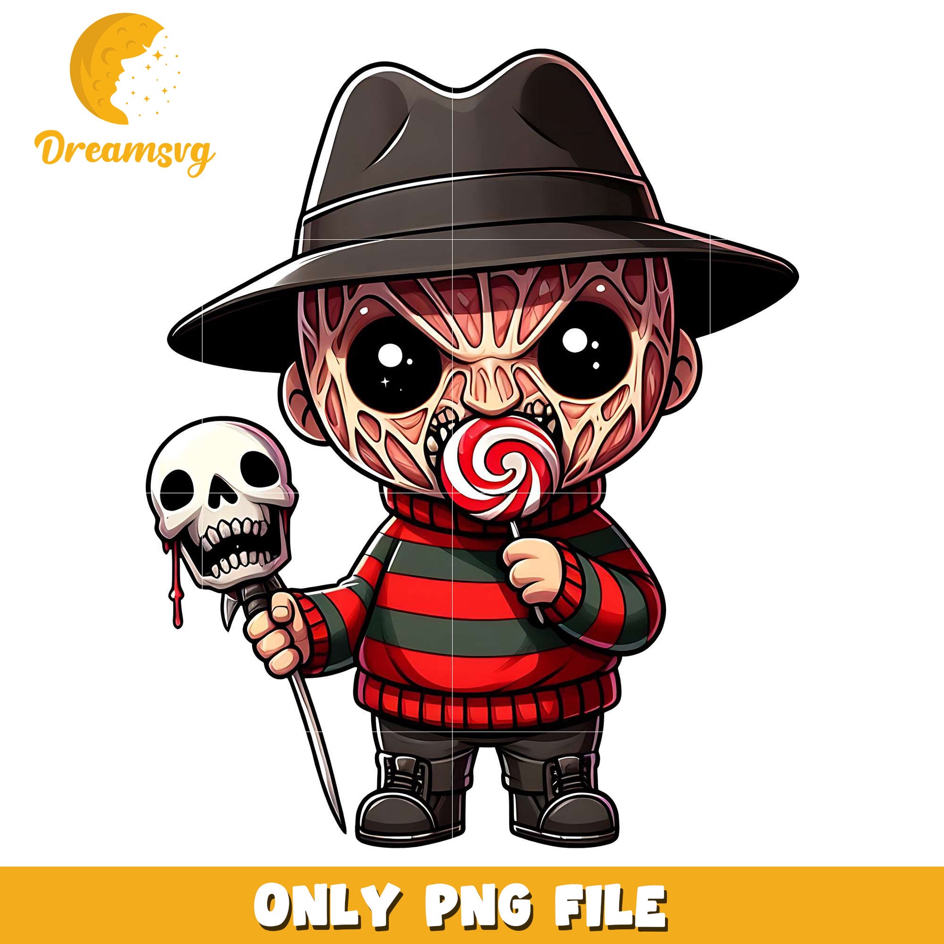 Baby freddy png, trick oe treat png, halloween era png