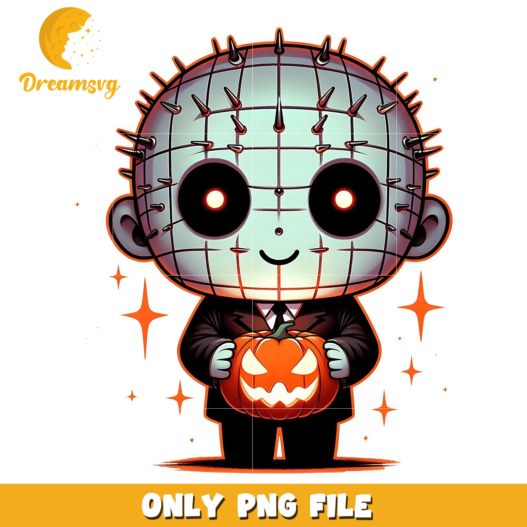 Baby pinhead png, halloween pumpkin png, halloween cookies png