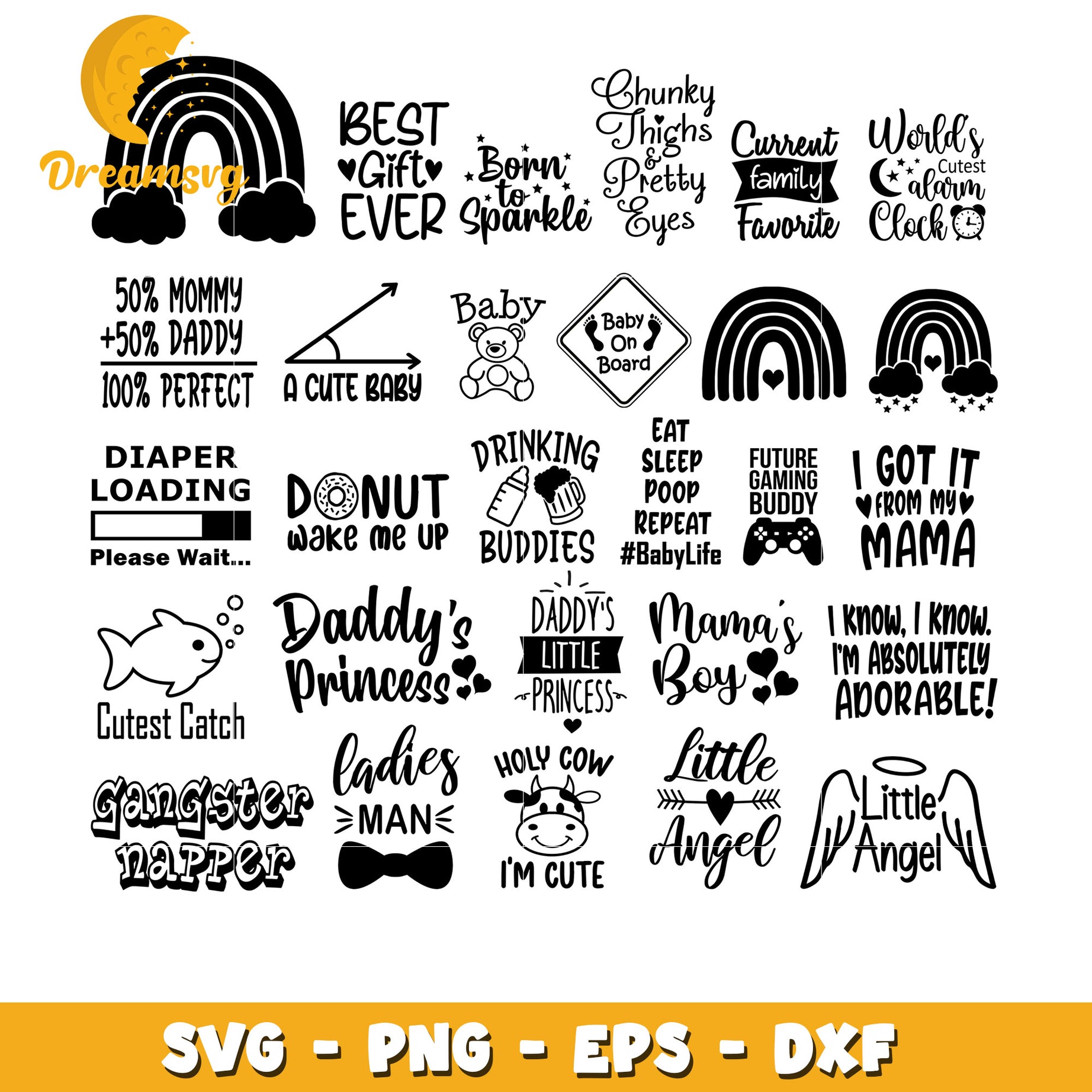 Current family favorite bundle svg, best gift ever svg