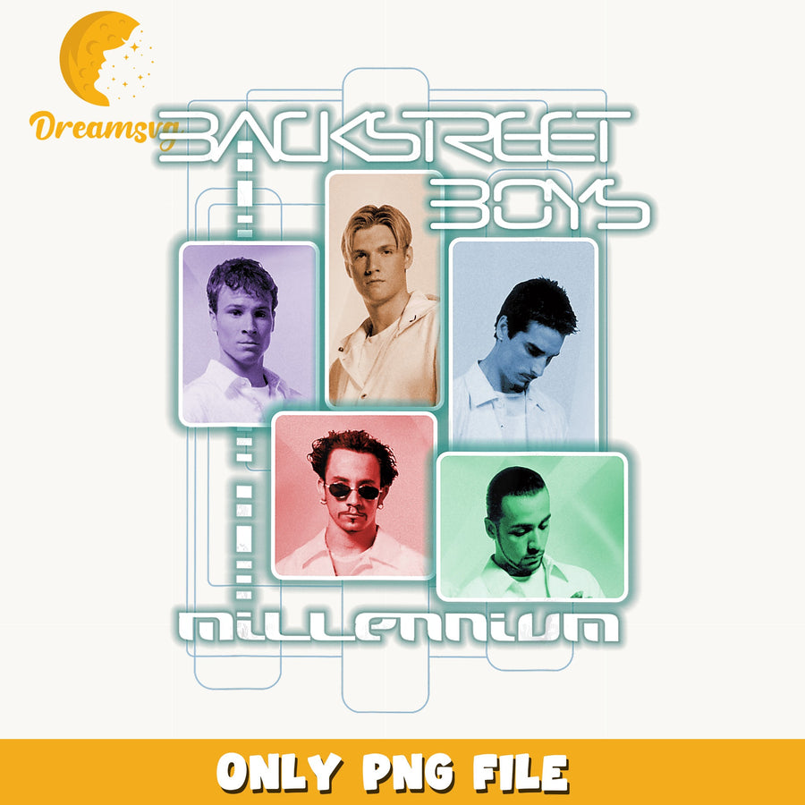 Backstreet Boys Millennium Album Cover PNG, 90s Boy Band, Music PNG