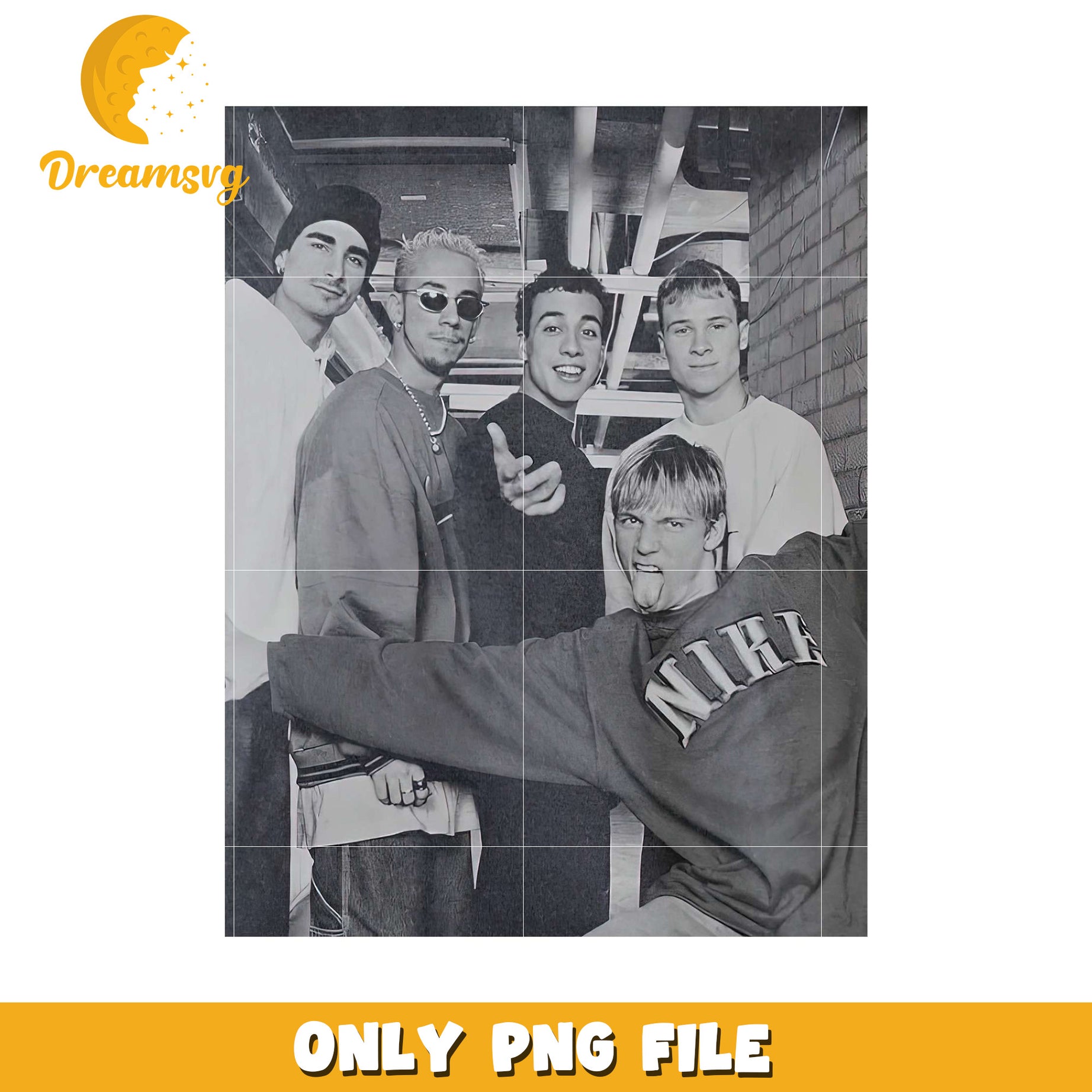 Backstreet boys band png, classic boy bands​ png, streetwear crew png