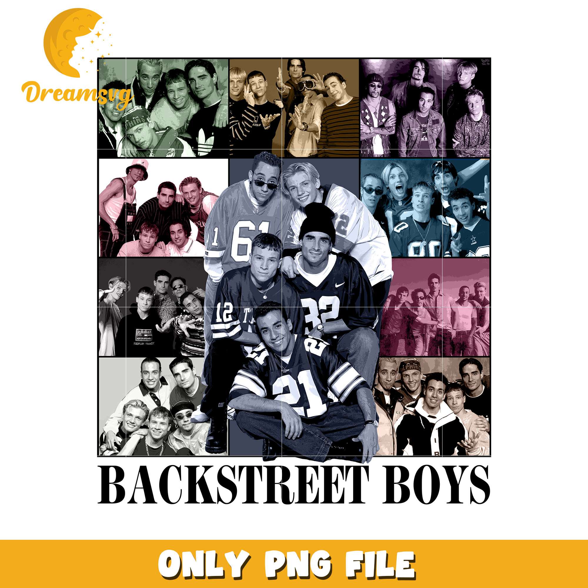 Backstreet boys vintage png, american boy band png, pop music png