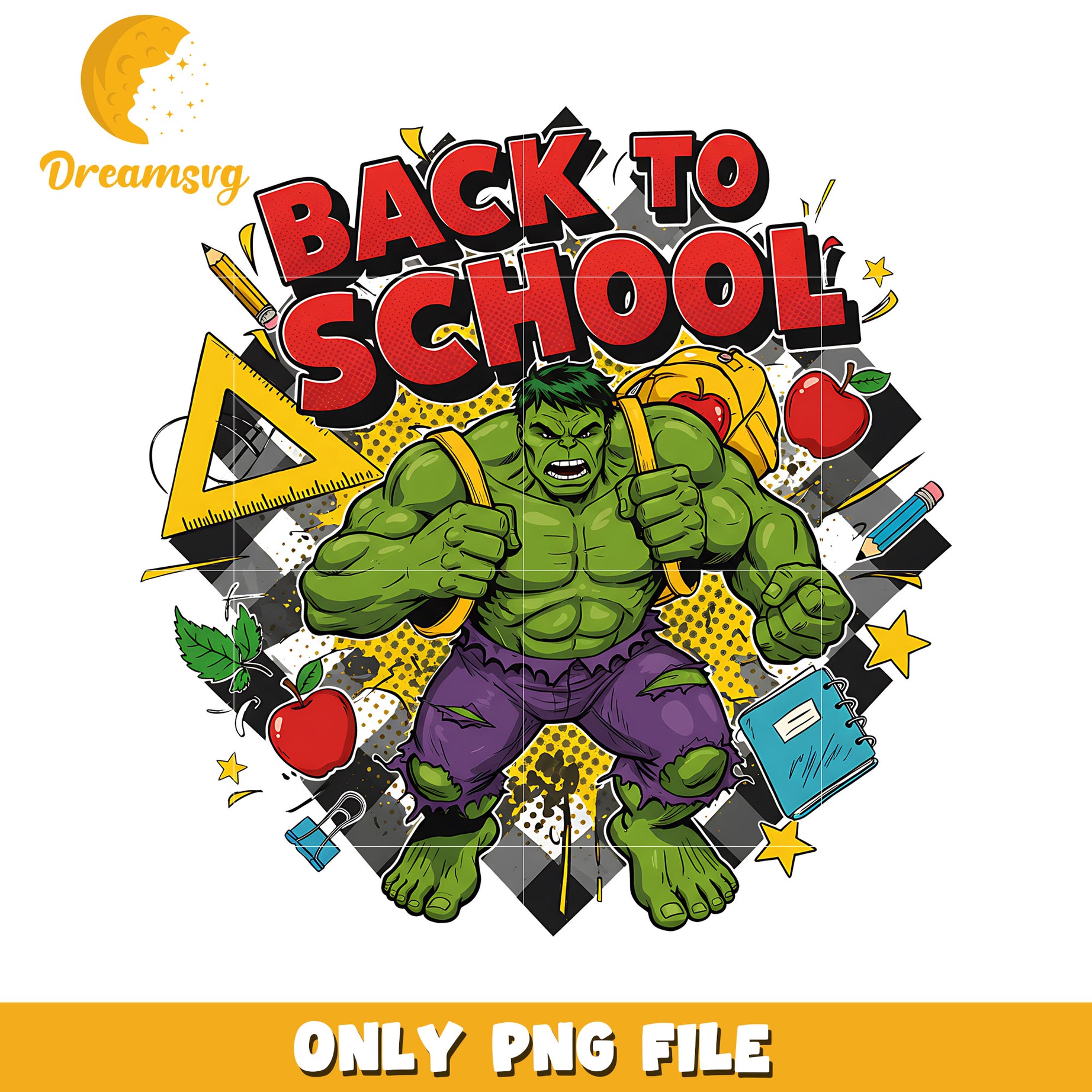 Back to school hulk png, avengers movies png, avnegers characters png