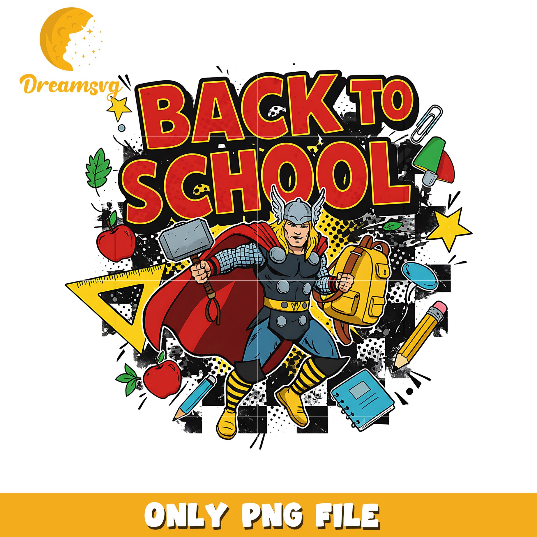 Back to school thor png, avengers png, avnegers toys png
