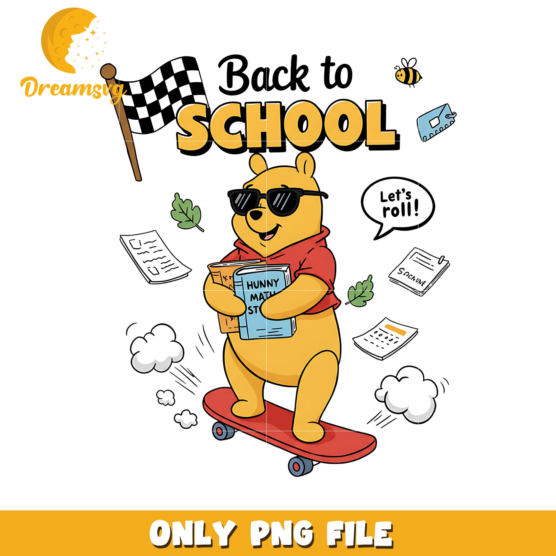 Back to school winnie pooh png, disney cartoons png, disney characters png