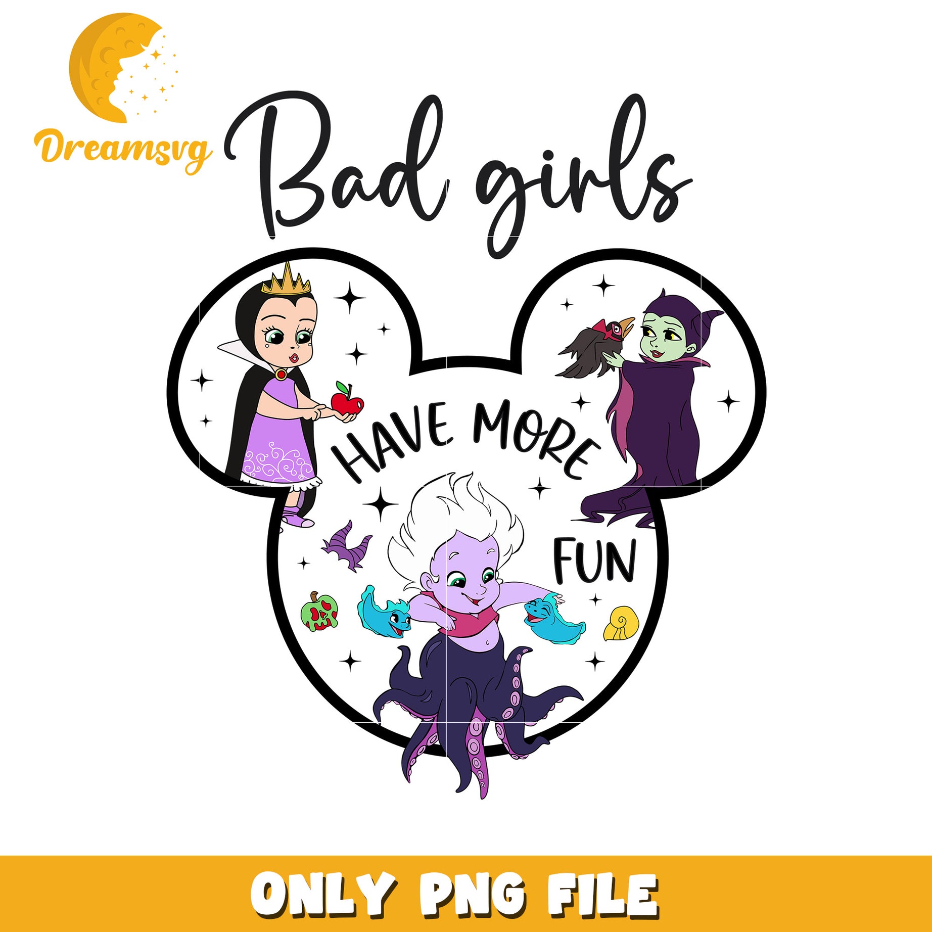 Bad Girls Have More Fun PNG Design for Disney Fans