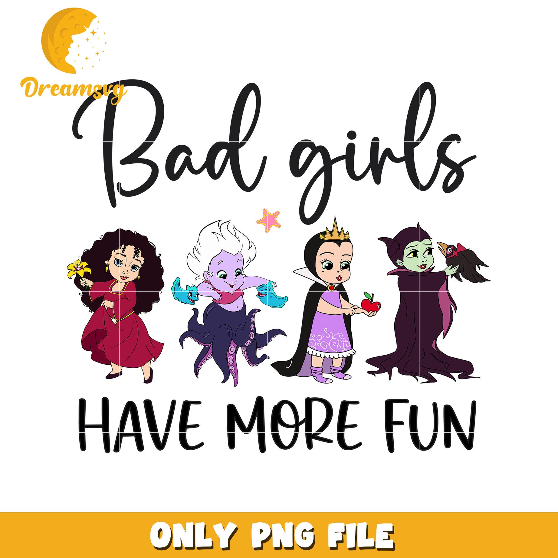 Bad Girls Have More Fun PNG Graphic for Fun Designs