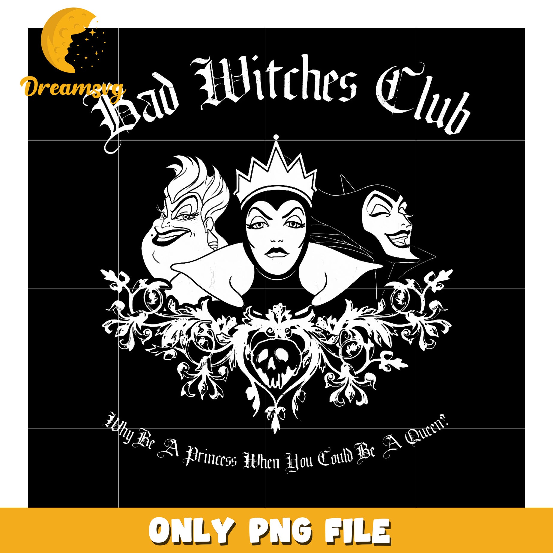Bad Witches Club png, hilarious quotes png, disney villains png