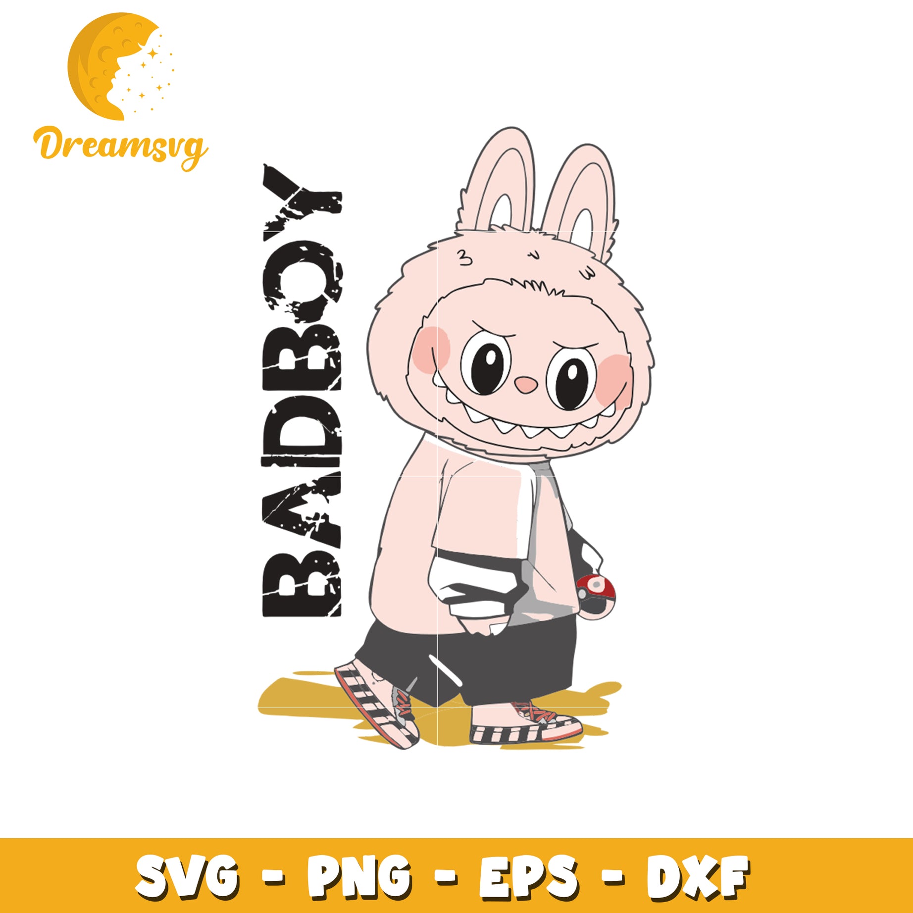 Bad boy labubu svg, secret labubu svg, labubu amazon svg