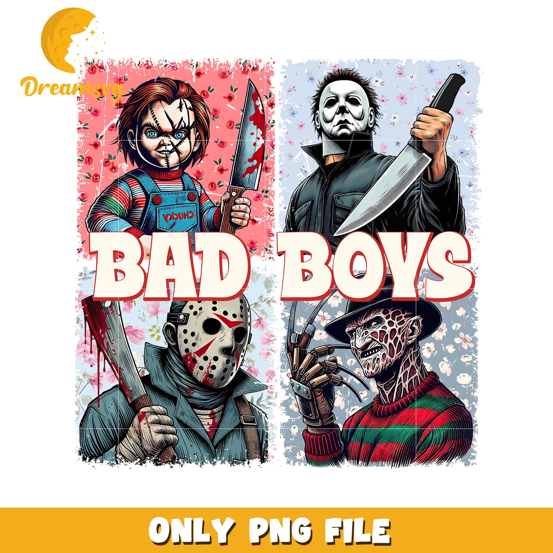 Bad boys killers design png, halloween town png, halloween png