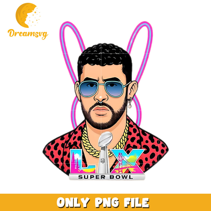 Bad bunny design png, benito bowl png, island vibes png