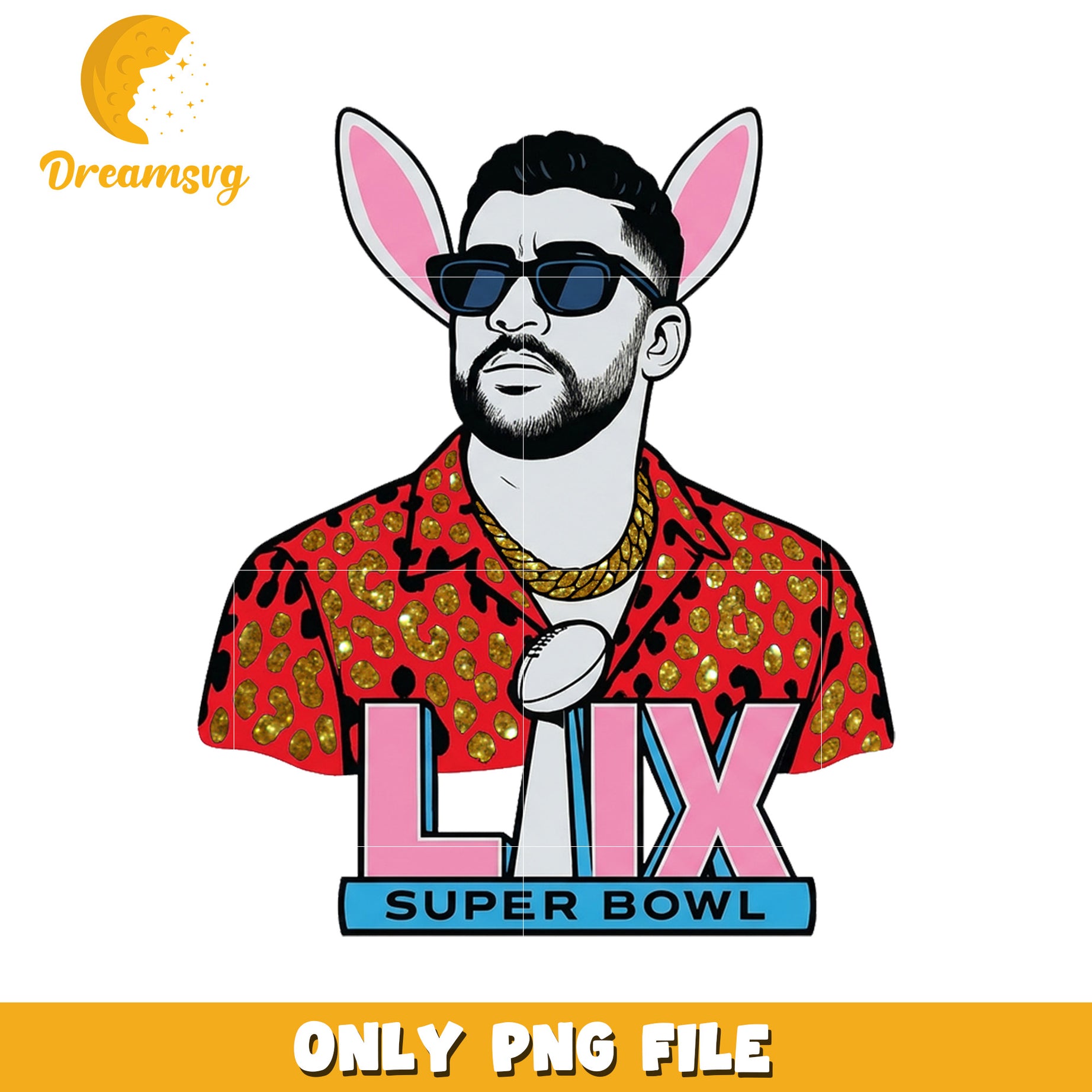 Bad bunny lix png, super bowl lix png, latin pop png