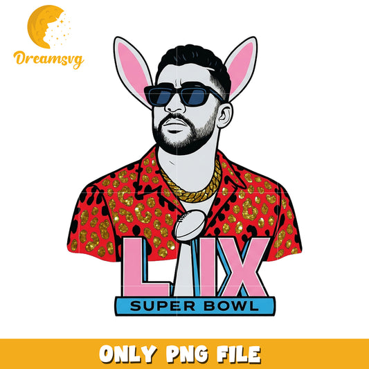 Bad bunny lix png, super bowl lix png, latin pop png